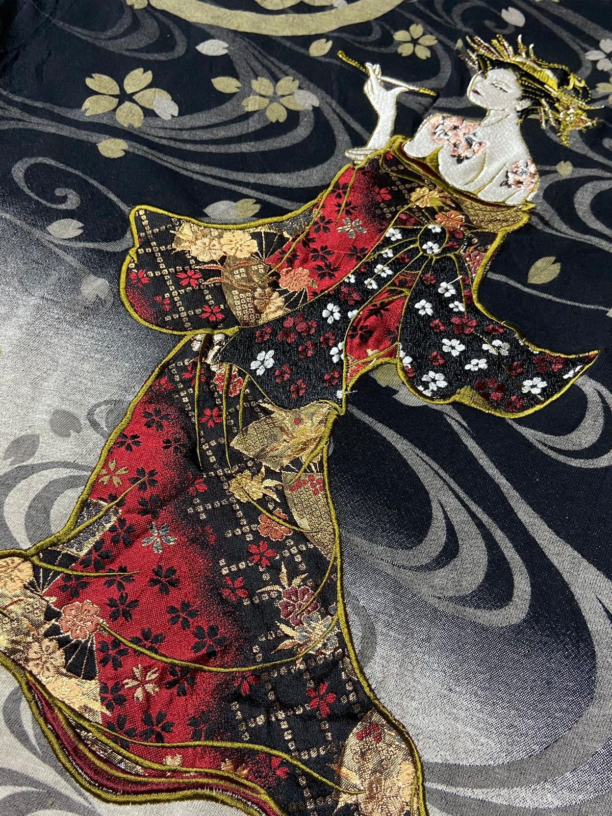 If Six Was Nine × Japanese Brand × Vintage Japanese Brand Embroidered Geisha Long Sleeve Shirt (124) Size US M / EU 48-50 / 2 - 10 Thumbnail