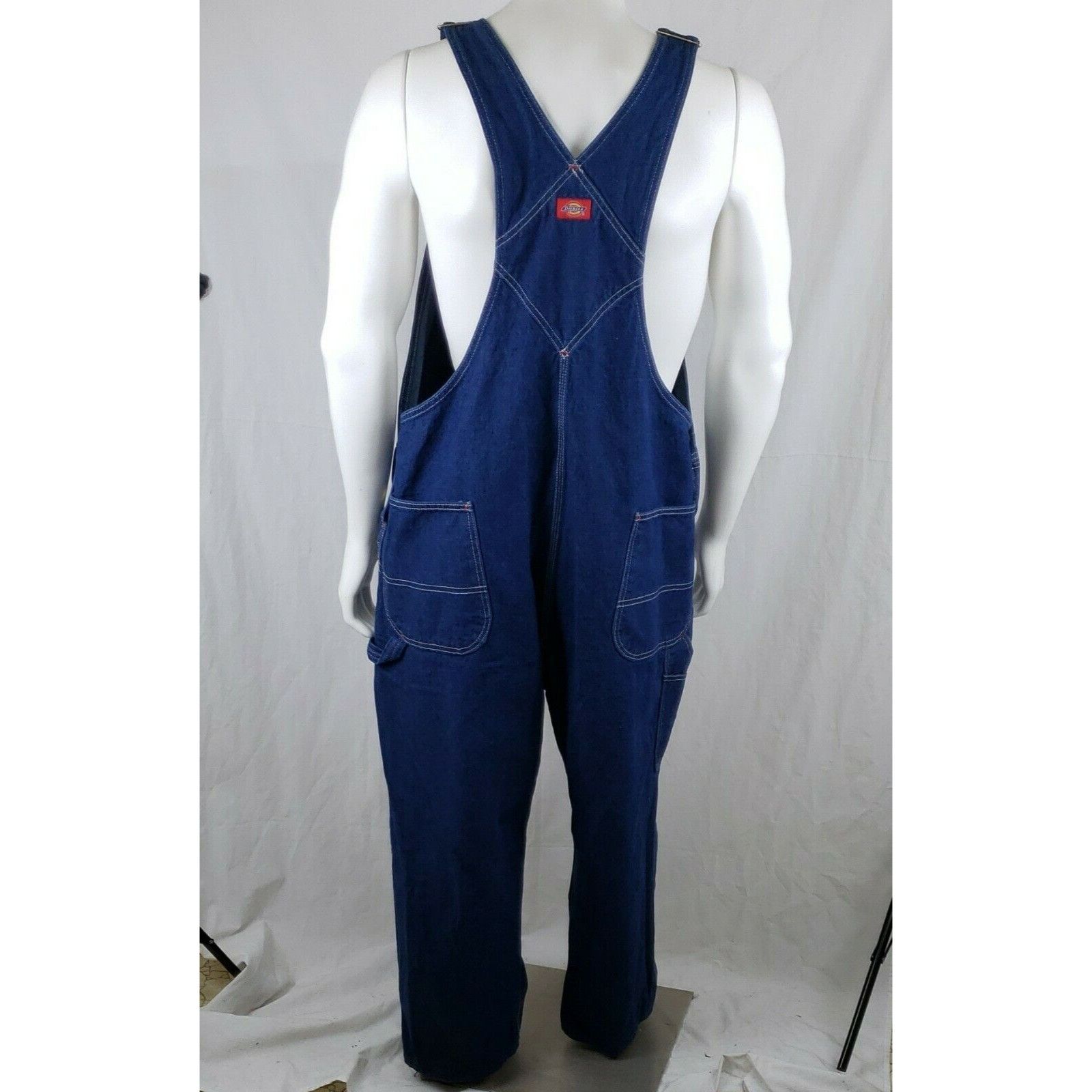 Dickies Dickies Denim Overalls Mens 46 x 27 Custom Baggy Blue Jeans Size US 44 / EU 60 - 3 Thumbnail