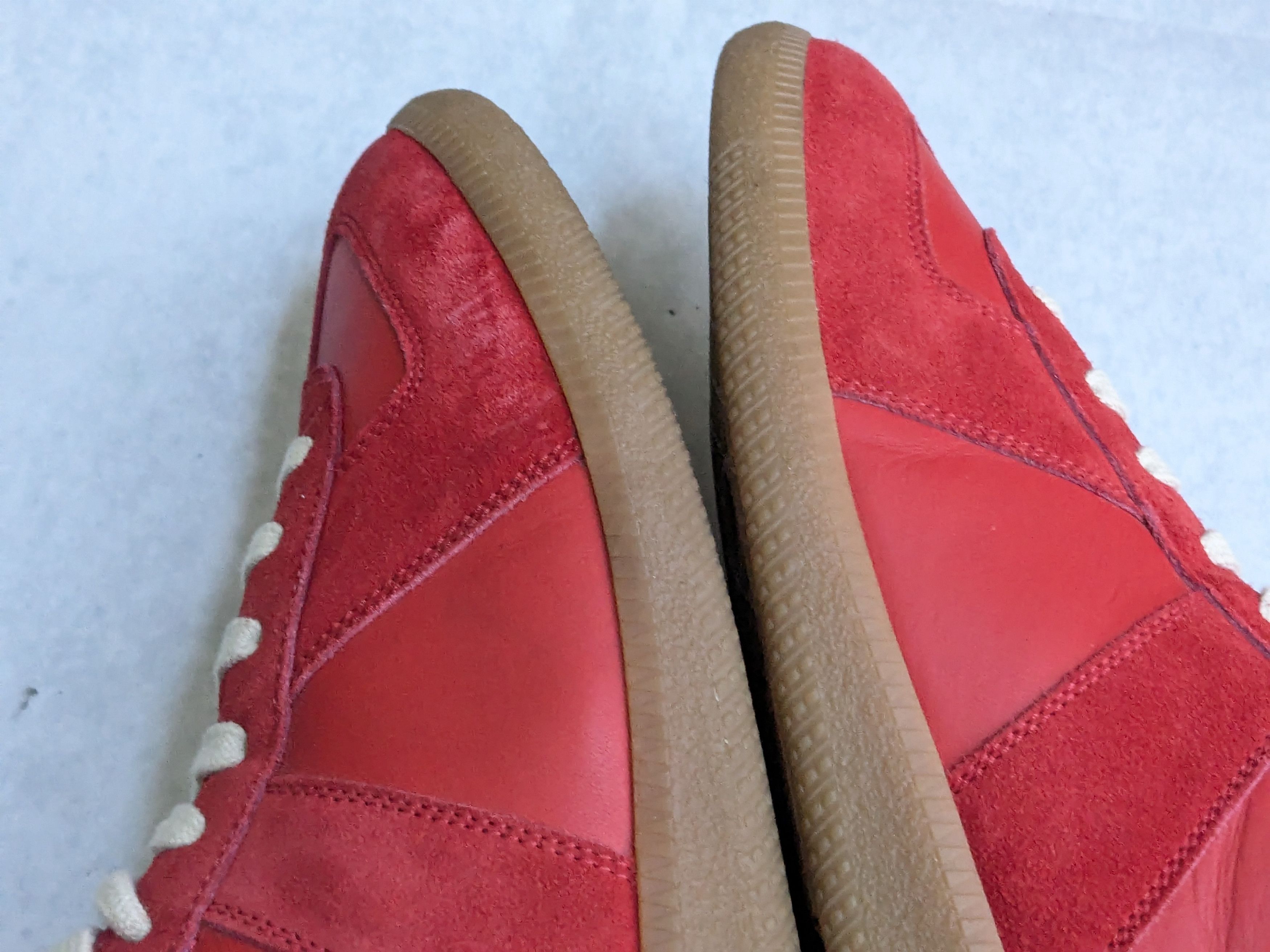 Maison Margiela Maison Margiela GAT Replica Red 10 43 Suede Leather High Size US 10 / EU 43 - 10 Thumbnail