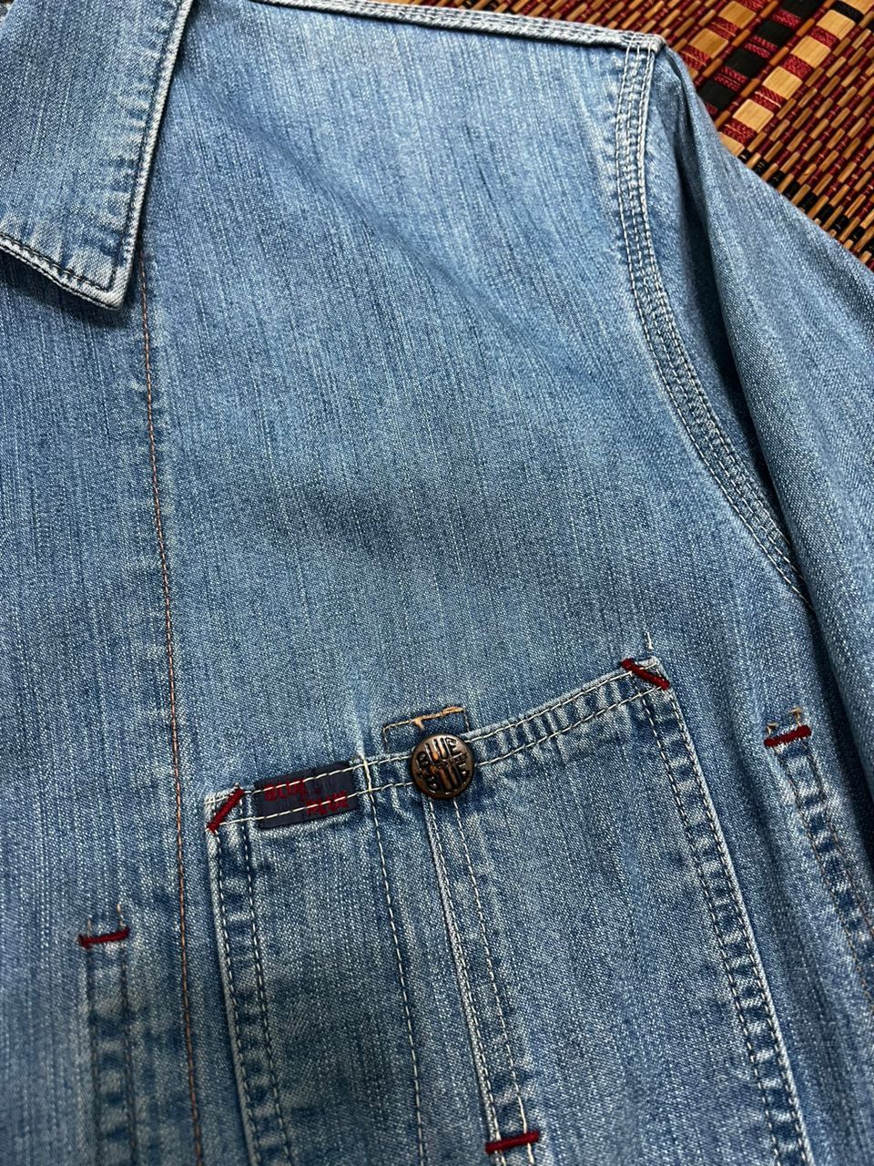 Blue Blue Japan × Japanese Brand Blue Blue Arigato Chore Jacket Denim Size US S / EU 44-46 / 1 - 3 Thumbnail