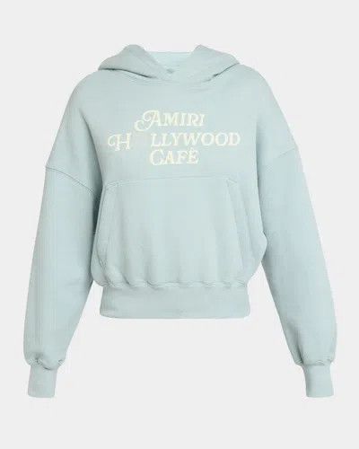 Amiri o1s1wg110526 Hollywood Cafe Hoodie in Mist Size L / US 10 / IT 46 - 1 Preview