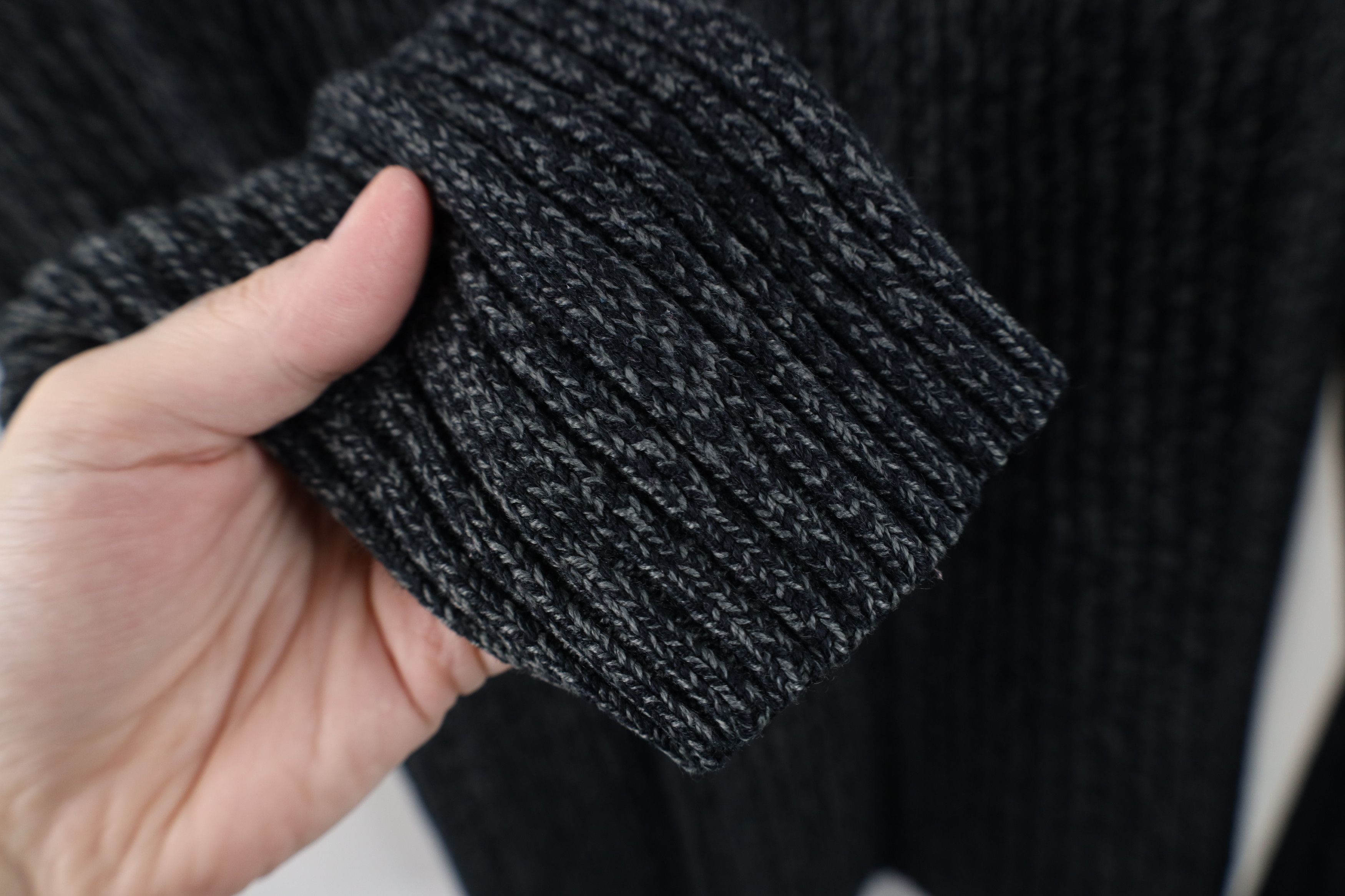 Vintage Vintage 90s Streetwear Chunky Ribbed Knit Sweater Gray Size US XL / EU 56 / 4 - 5 Thumbnail