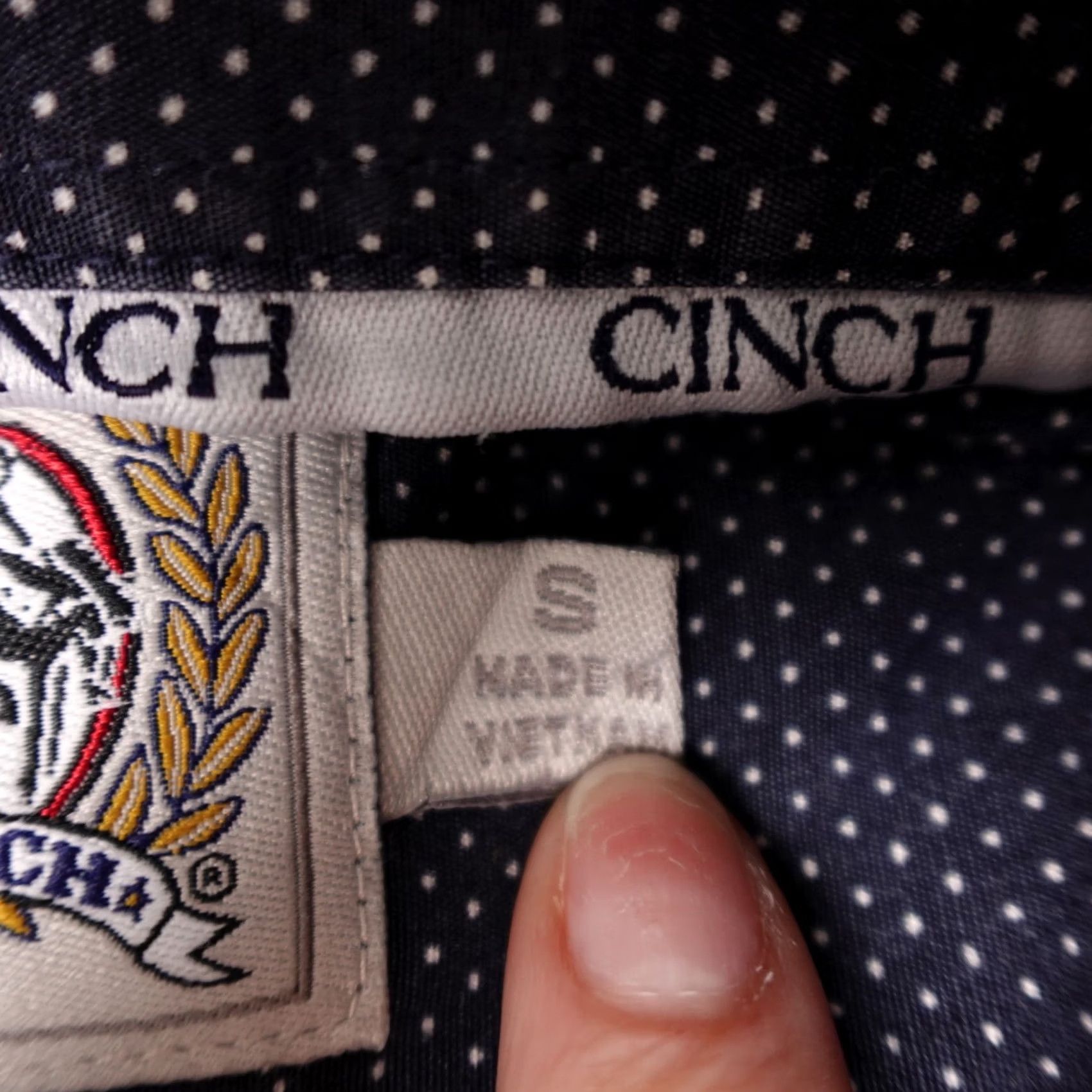 Vintage Cinch Shirt Mens S Gray Geometric Long Sleeve Button Up Western Cowboy Size US S / EU 44-46 / 1 - 3 Thumbnail