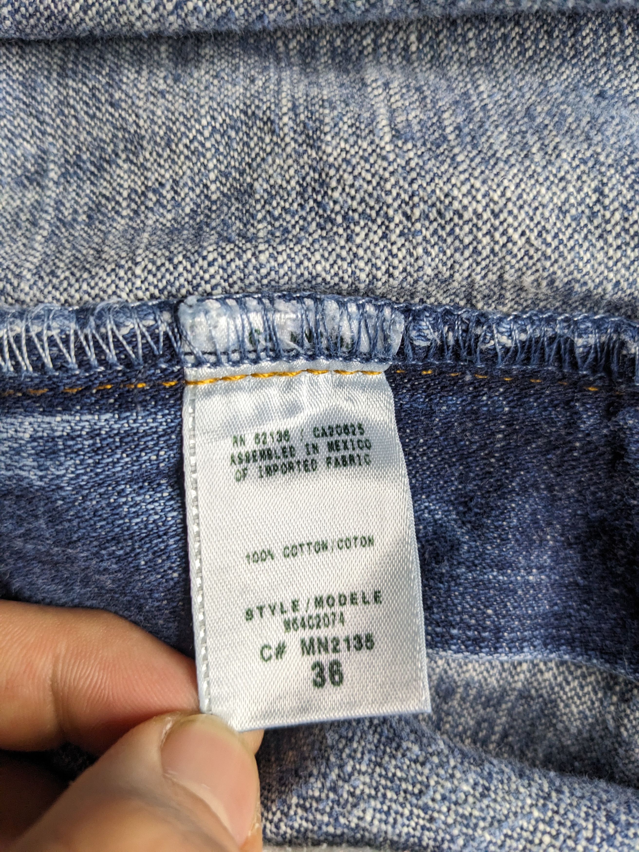 Guess VTG Guess Jeans The Cliff Bootcut Denim 35x29 Y2K Distressed Size US 35 - 17 Thumbnail