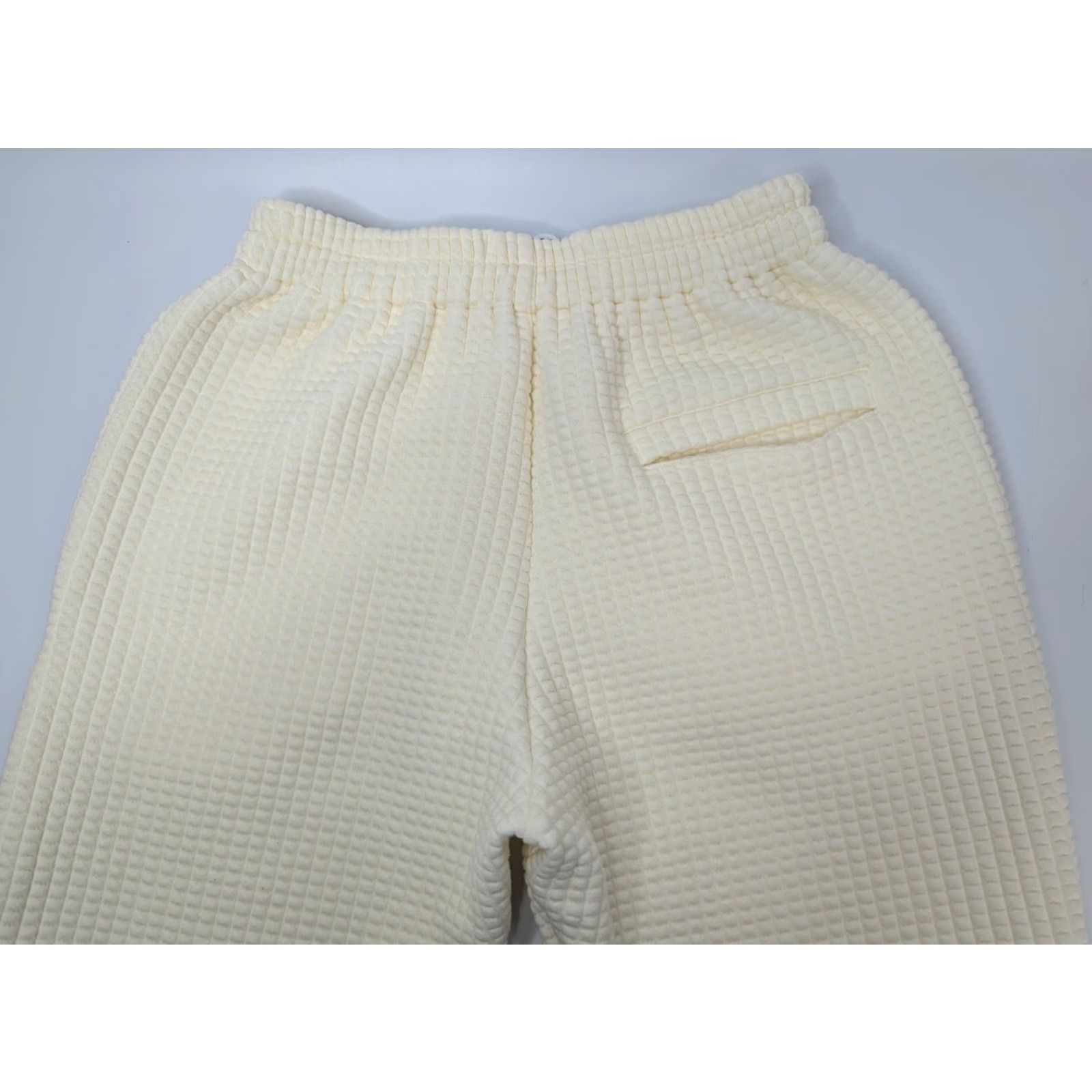Vintage My Mum Made It Waffle Quilted Lounge Sweatpants Buttercream Women's Size 1 Size 25" / US 0 / IT 36 - 7 Thumbnail