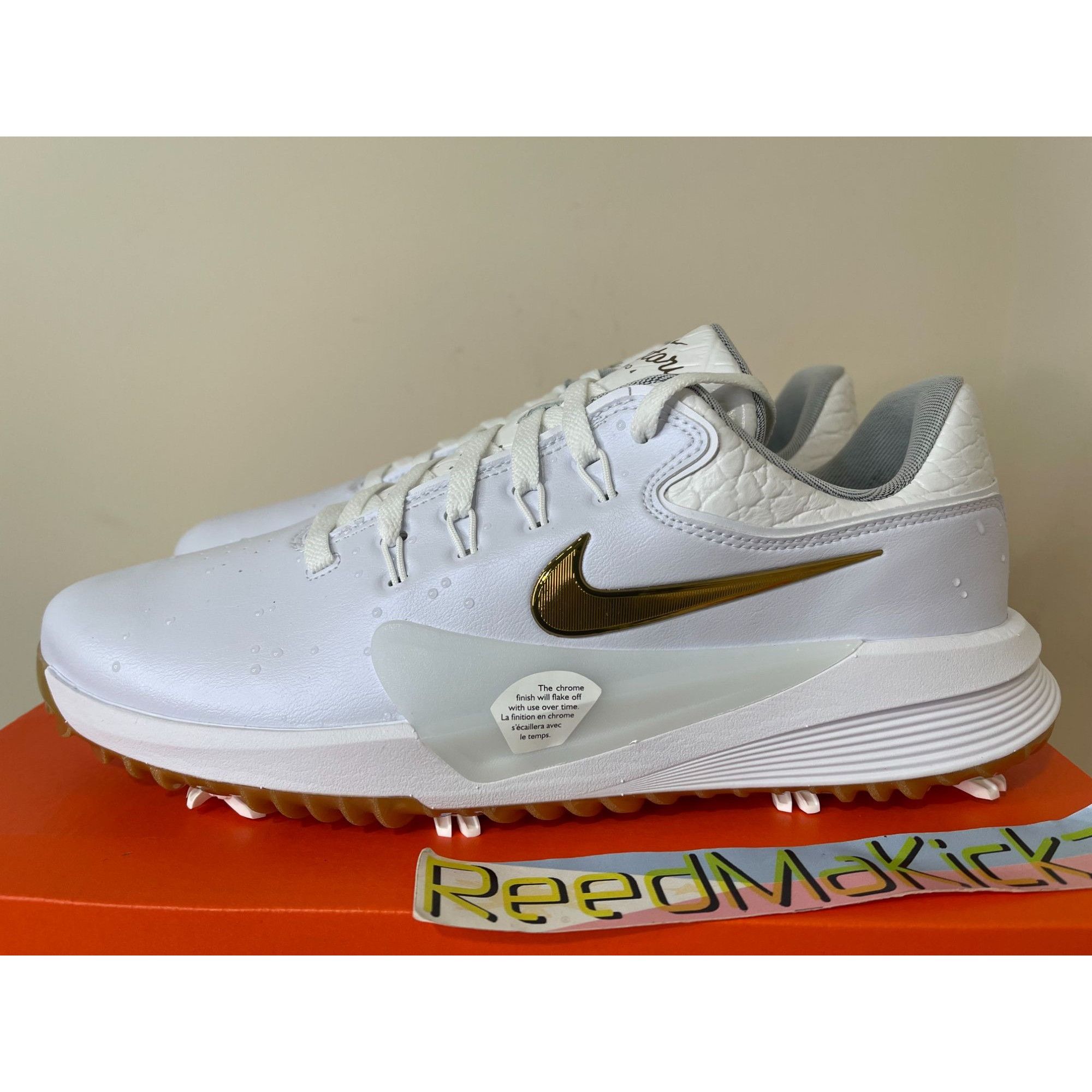 Nike Nike Victory Pro 4 NRG Golf The Players White Gold Mens 11.5 Size US 11.5 / EU 44-45 - 1 Thumbnail