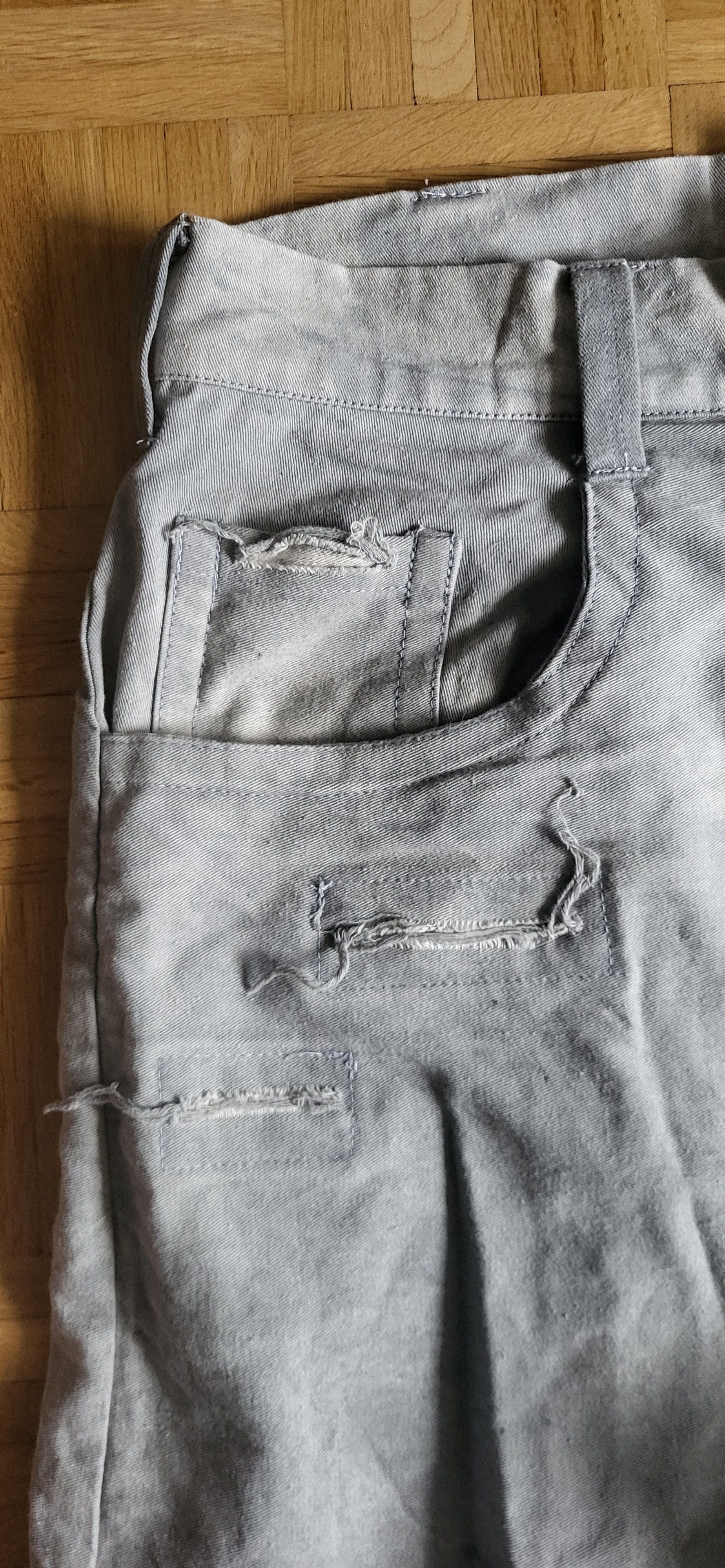 Other y2k balenciaga type distressed baggy jeans Size US 32 / EU 48 - 3 Thumbnail