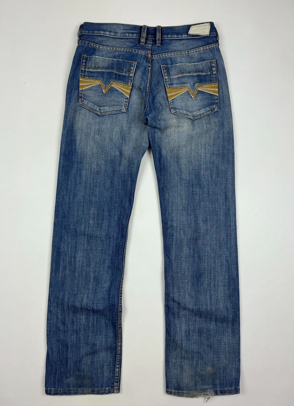 Diesel Y2K Vintage Diesel Cardiel Ripped Blue Jeans Made in Italy Size US 32 / EU 48 - 10 Thumbnail