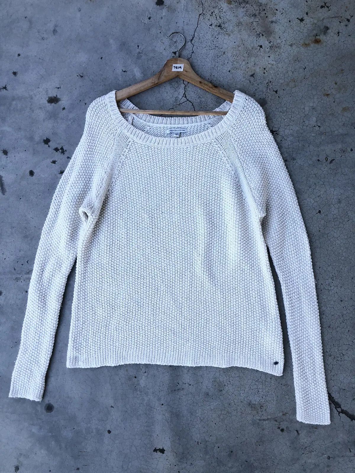Aran Isles Knitwear × Japanese Brand American Eagle Memeri/Jumper Pureknit Sweater Size US S / EU 44-46 / 1 - 1 Thumbnail