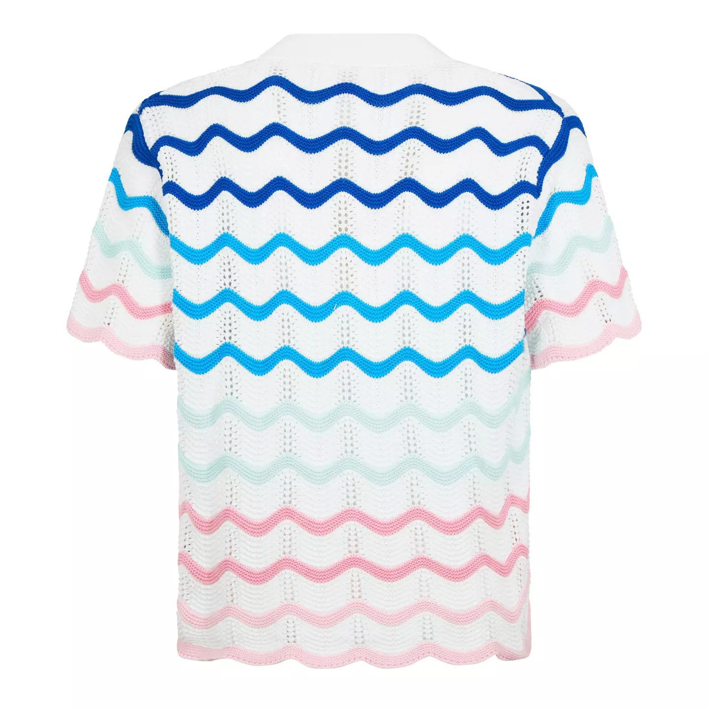 Casablanca o1g2r1mq0426 Gradient Wave Crochet Shirt in Multicolor Size US L / EU 52-54 / 3 - 6 Thumbnail