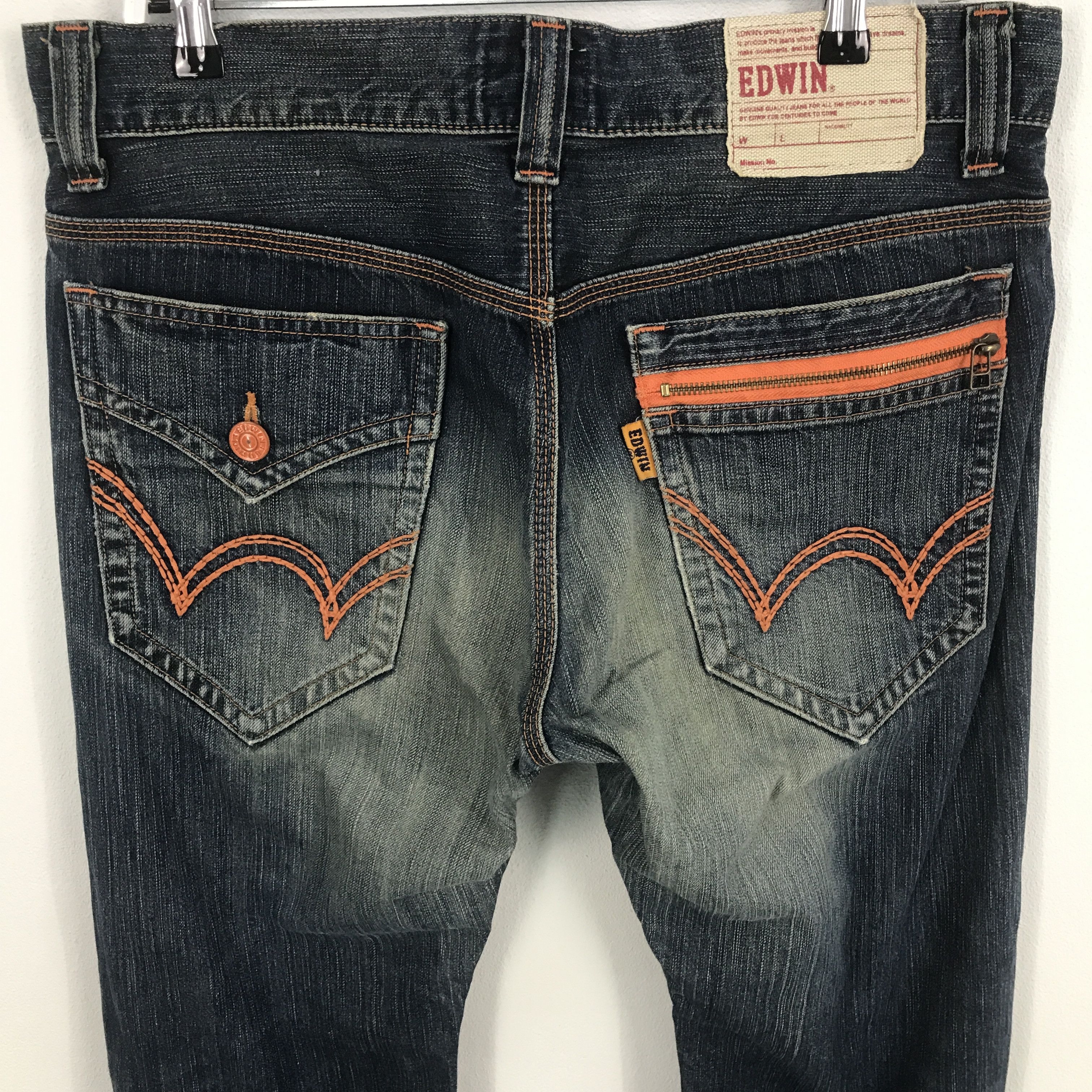 Edwin × Japanese Brand Rare Edwin distressed denim Jeans Size US 30 / EU 46 - 4 Thumbnail