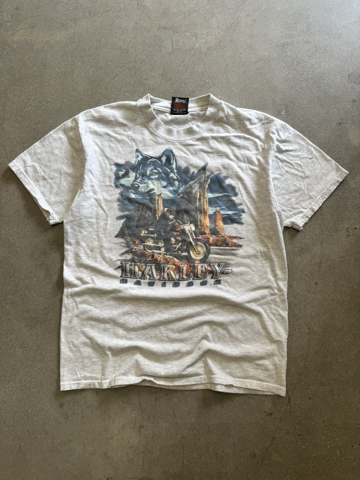 Harley Davidson Vintage Harley Wolf Nature Tee Size US L / EU 52-54 / 3 - 1 Thumbnail