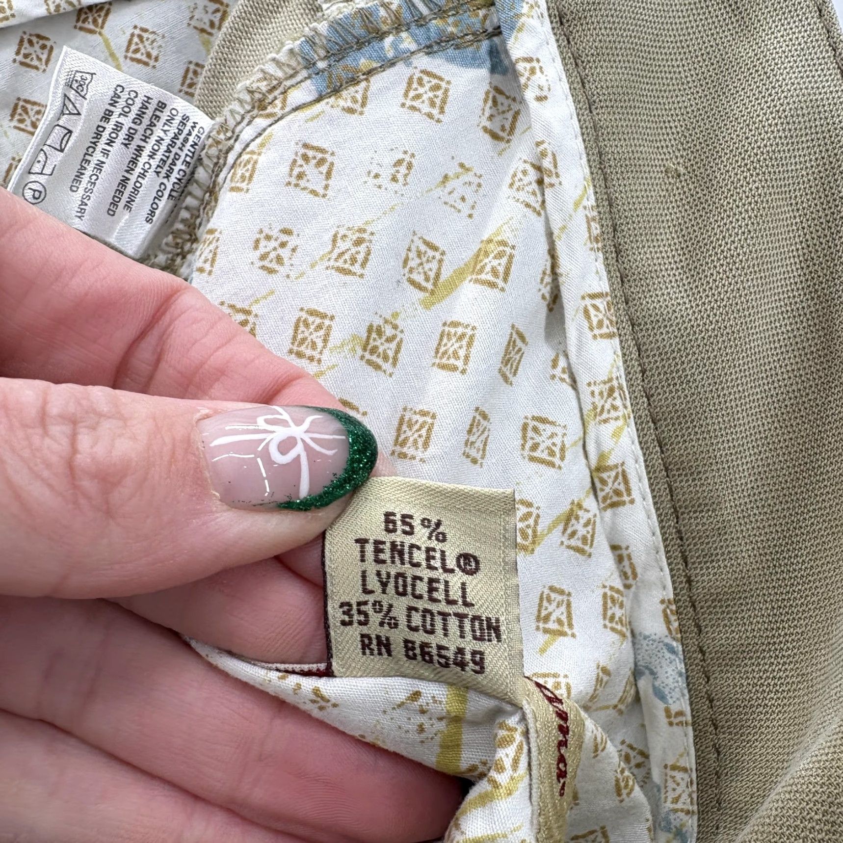 Tommy Bahama Tommy Bahama Pants Mens 32x32 Khaki Tan Tencel Lyocell Cotton 5 Pocket Casual Beig e (adjusted?) Size US 32 / EU 48 - 7 Thumbnail