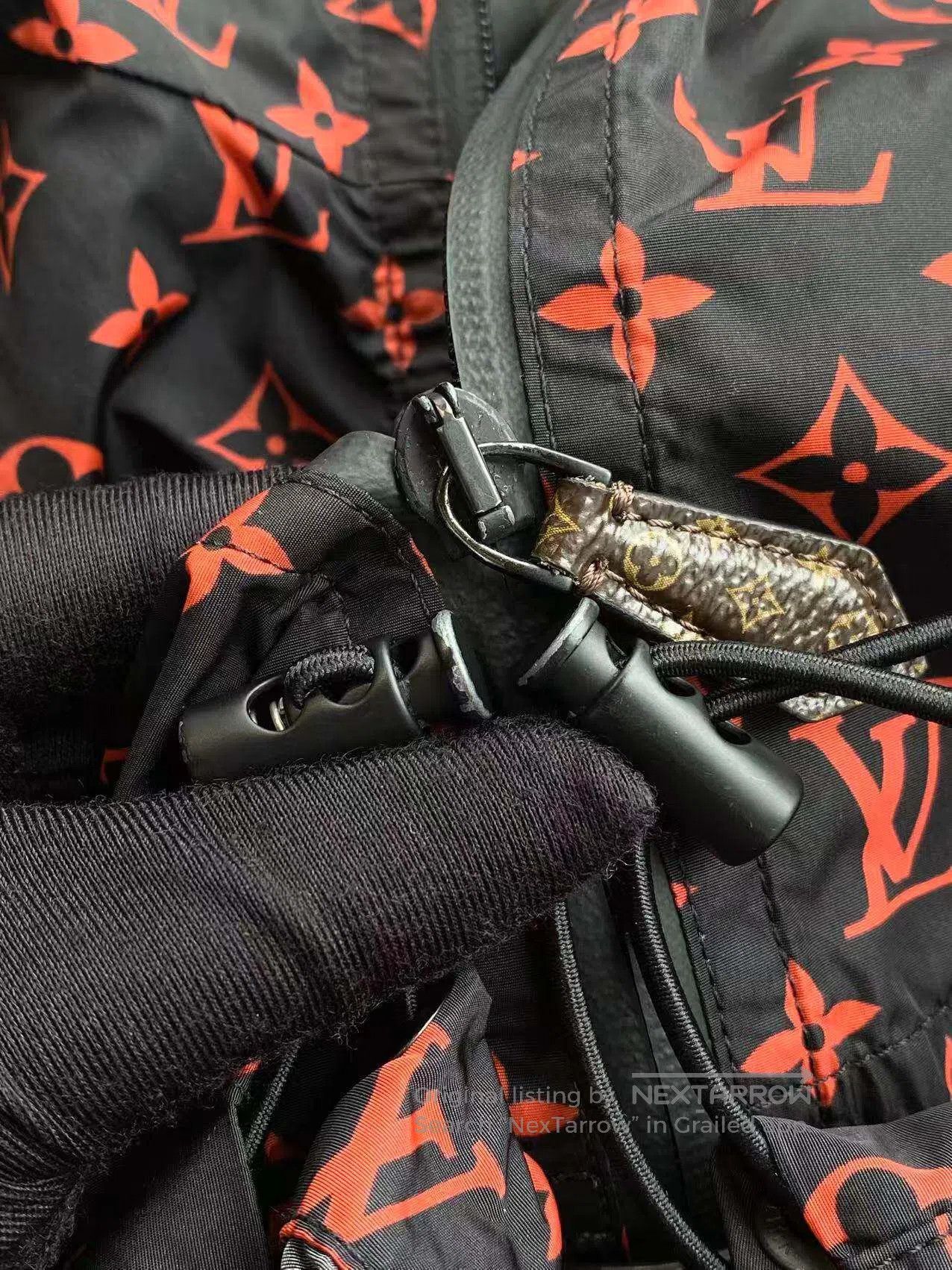 Louis Vuitton Louis Vuitton Black and red printed logo jacket| Size XXS / US 00 / IT 34 - 7 Thumbnail
