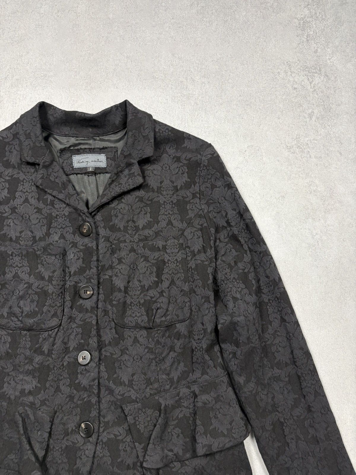 Japanese Brand Working Overtime Giovanna Guglielmi Floral Jacquard Jacket Size S / US 4 / IT 40 - 5 Thumbnail
