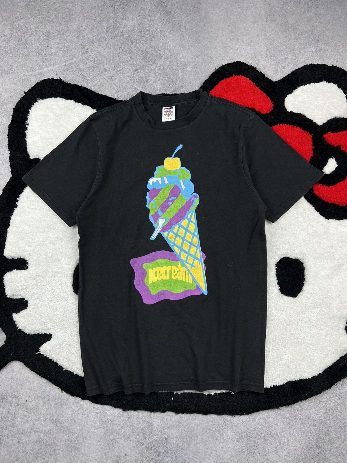 Billionaire Boys Club × Icecream × Japanese Brand Billionaire Boys Club Ice cream Big Logo Y2K Crazy Tee Shirt Size US M / EU 48-50 / 2 - 1 Thumbnail