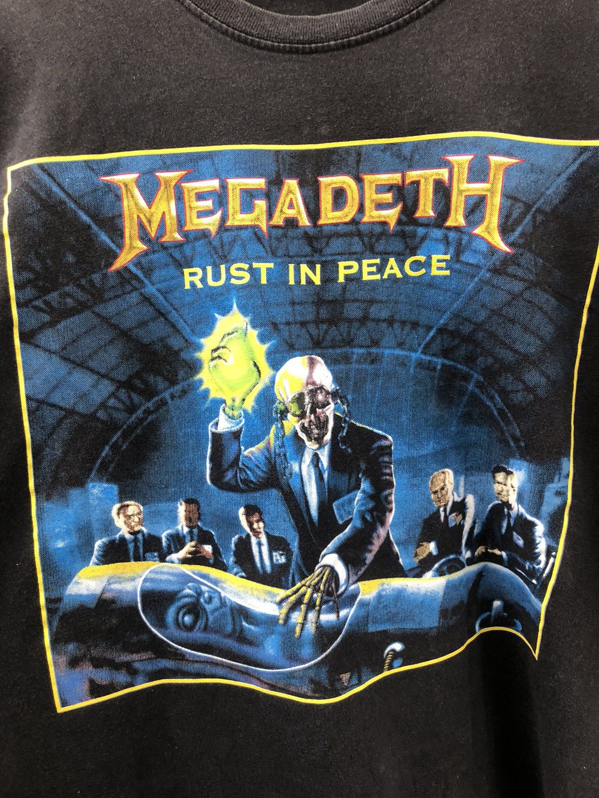 Band Tees × Megadeth × Vintage Rare🔥 Vintage Megadeath "Rust In Peace" Tshirt Size US L / EU 52-54 / 3 - 4 Thumbnail