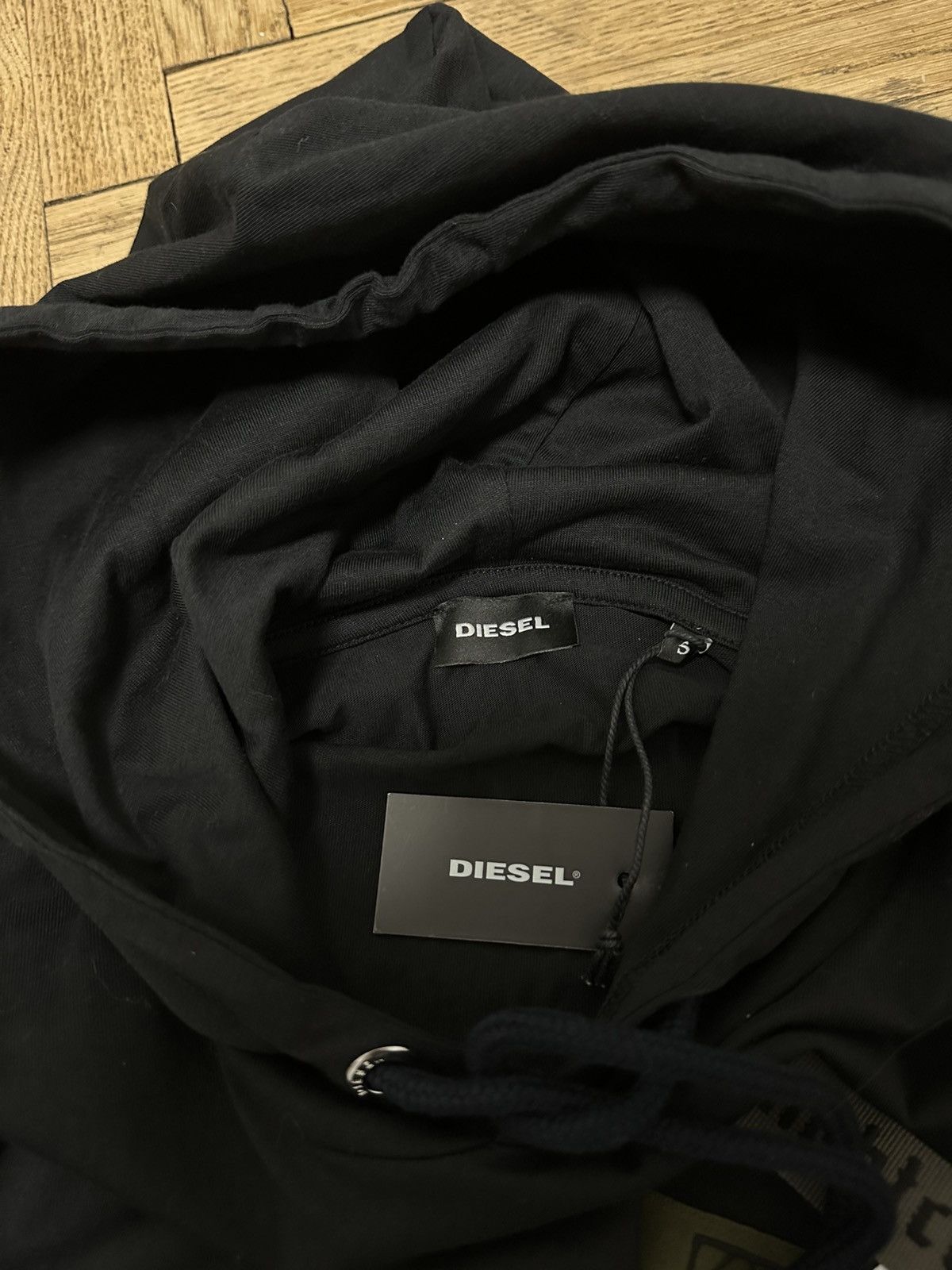 Diesel Diesel Avant-Garde Black Hoodie Size S Size US S / EU 44-46 / 1 - 6 Thumbnail