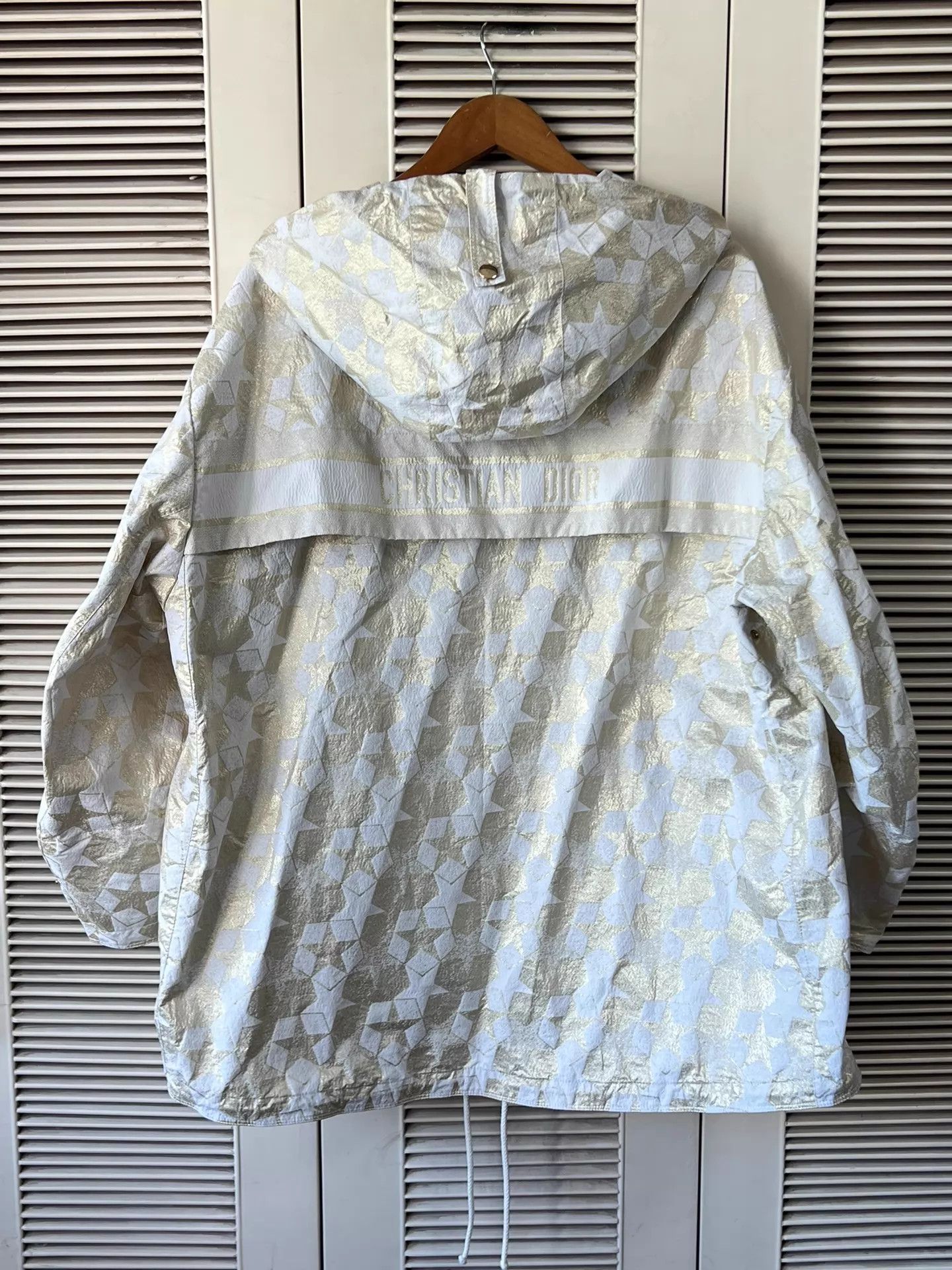 Dior Dior Gold CD Bee Embroidered Hooded Short Jacket XS Size XS / US 0-2 / IT 36-38 - 2 Thumbnail