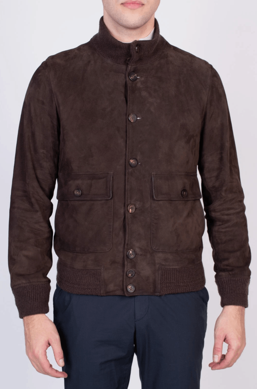 Golden Goose GOLDEN GOOSE Suede Leather Jacket Size US XS / EU 42 / 0 - 2 Thumbnail