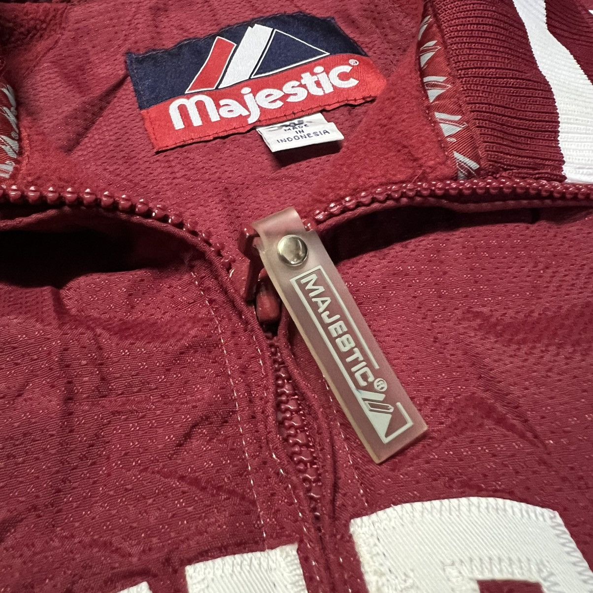 Majestic × Vintage Vintage 2000’s Stanford University Majestic Athletic Jacket Size US XL / EU 56 / 4 - 8 Thumbnail