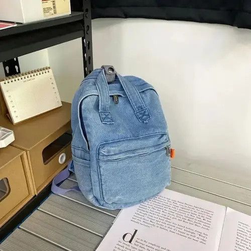 Japanese Brand Unisex multi-functional denim backpack Size ONE SIZE - 4 Thumbnail