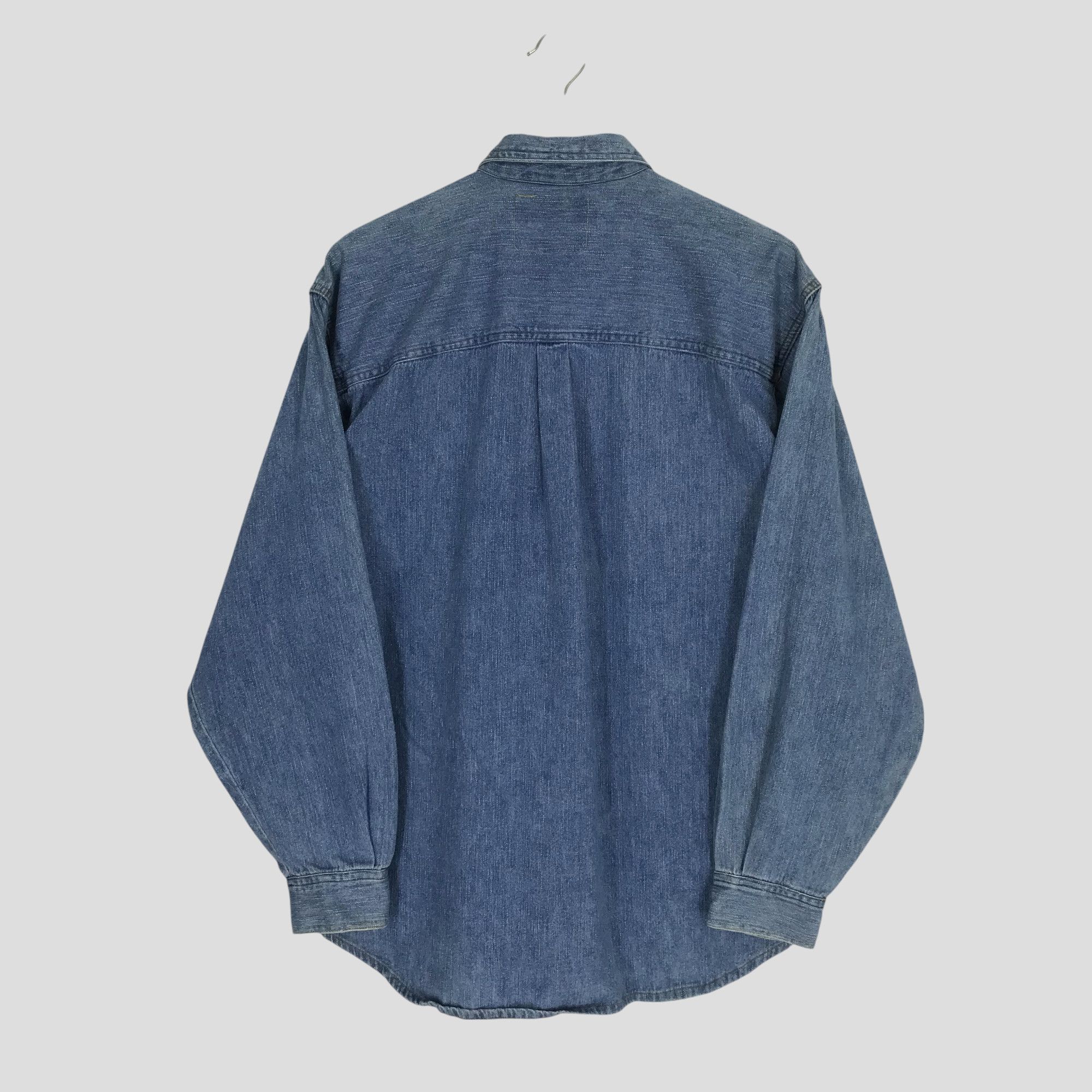 Versace Jeans Couture × Vintage Vintage 90's Versace Jeans Couture Denim Jeans Shirt Size US M / EU 48-50 / 2 - 2 Thumbnail