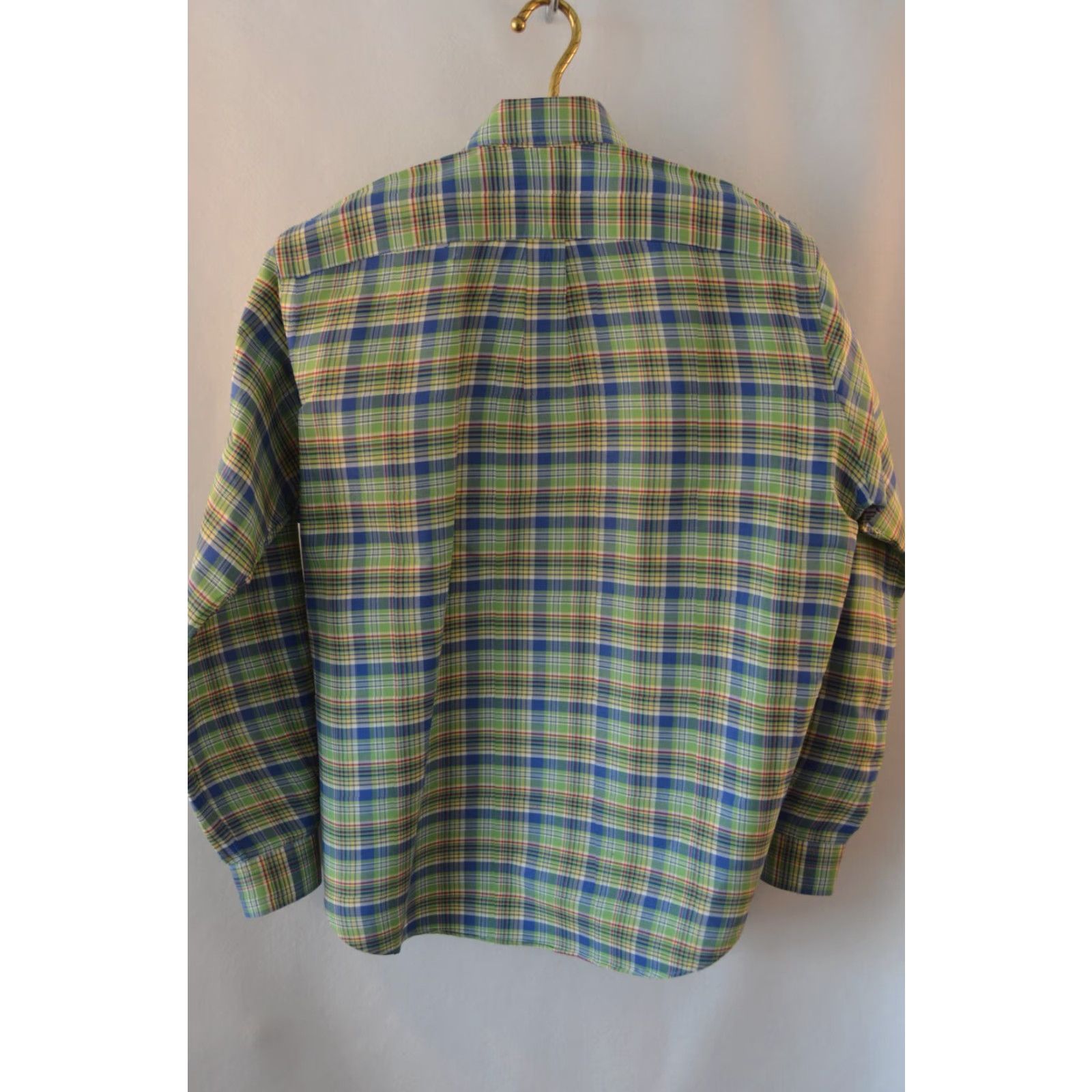 Polo Ralph Lauren POLO Ralph Lauren Shirt Mens L Classic Green Plaid Cotton Button-Up Long Sleeve Size US L / EU 52-54 / 3 - 2 Thumbnail