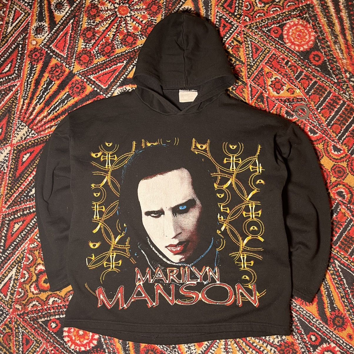 Band Tees Rarest Marilyn Manson merch hoodie from 2000🧛🏻‍♂️ Size US M / EU 48-50 / 2 - 7 Thumbnail