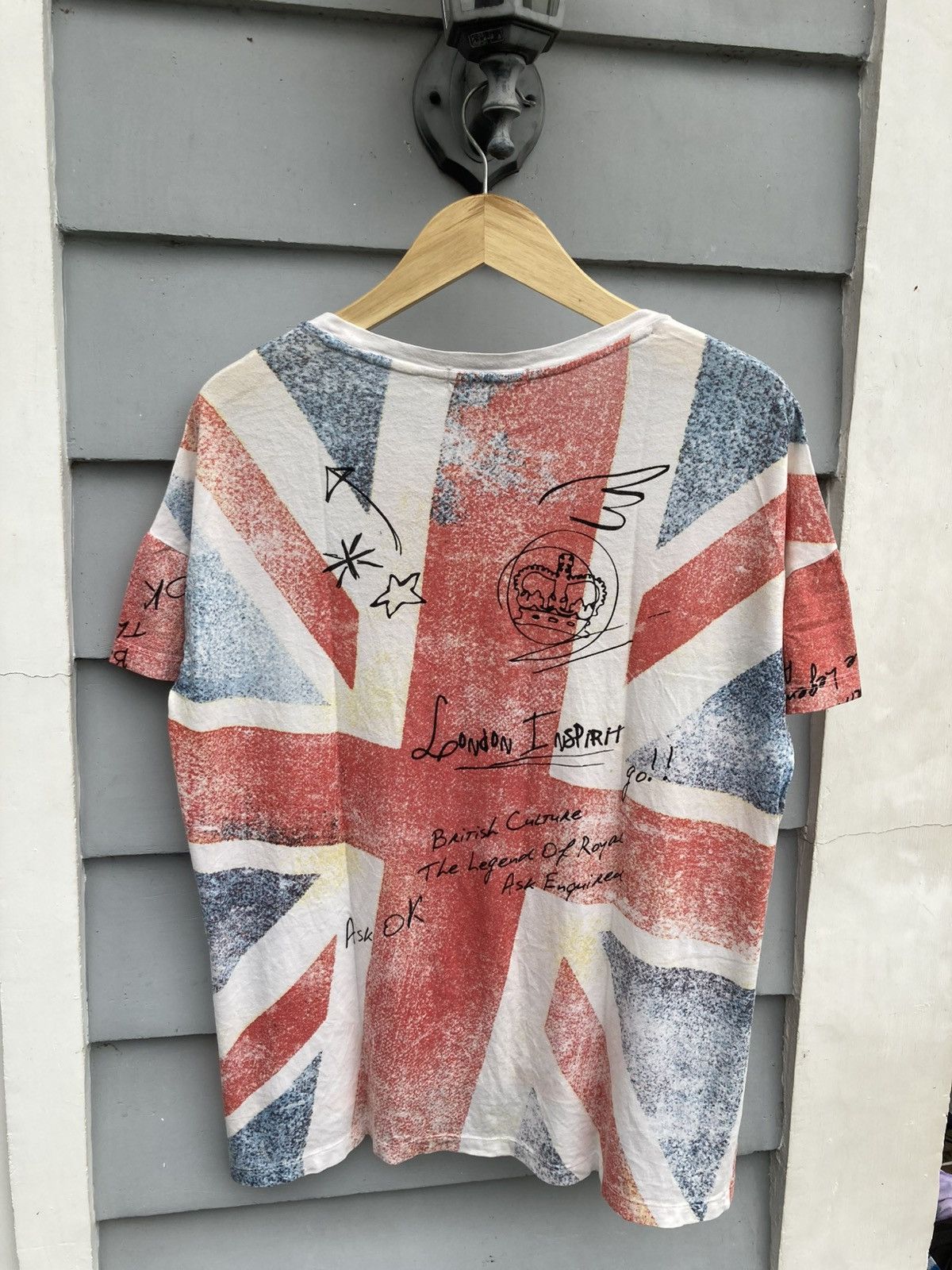Japanese Brand × Vintage Japanese Brand All Over Print Uk Flag Size US L / EU 52-54 / 3 - 2 Thumbnail