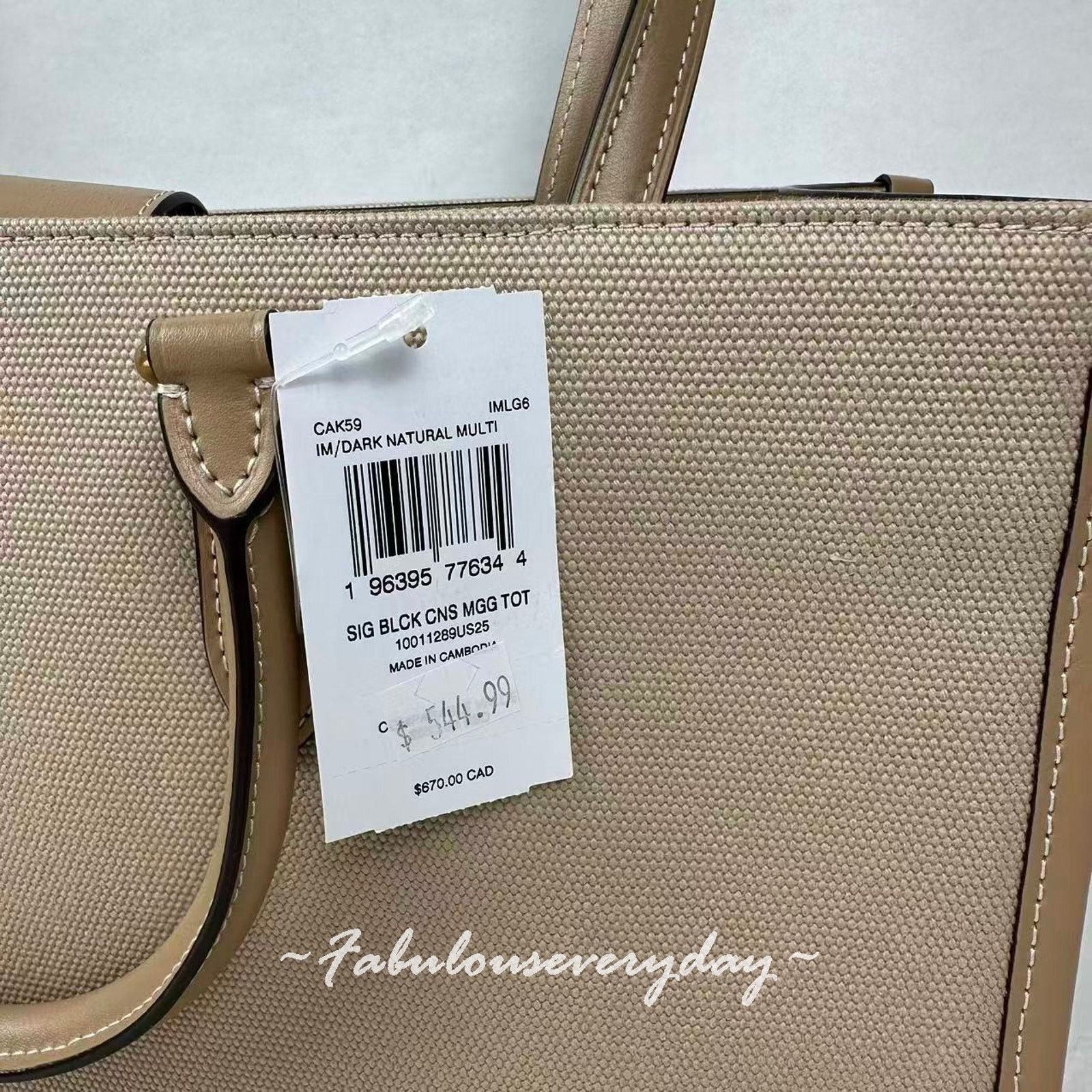 Coach Coach Maggie Tote Bag In Colorblock Canvas/Gold/Dark Natural Size ONE SIZE - 6 Thumbnail