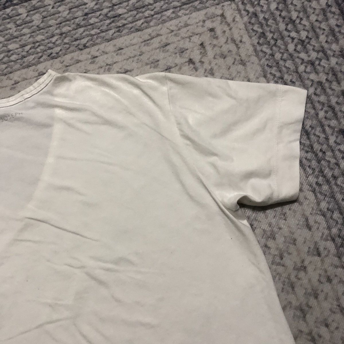 JOSEPH HOMME × Japanese Brand Rare Distressed Joseph Homme White V-Neck Tees Size US S / EU 44-46 / 1 - 13 Thumbnail