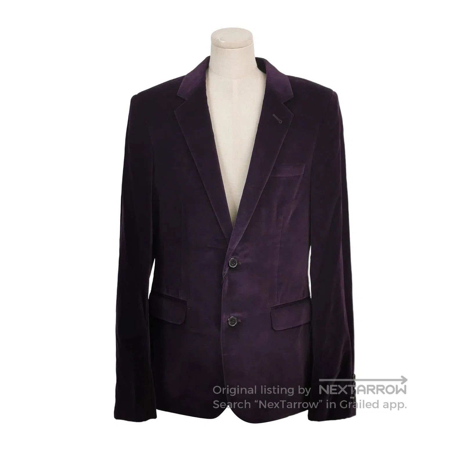 Saint Laurent Paris Saint Laurent Wool Collared Button Long-Sleeve Coat. Size US M / EU 48-50 / 2 - 1 Thumbnail
