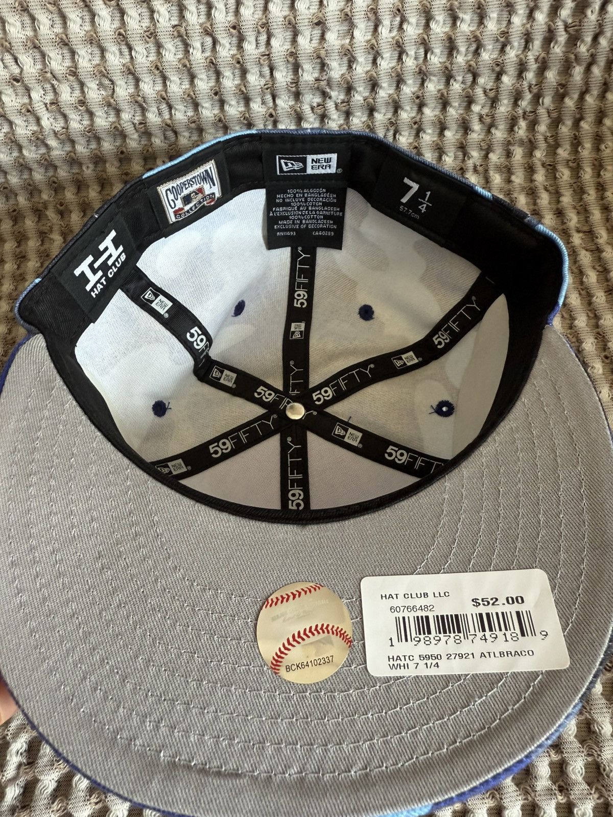Hat Club Hatclub Colour Camo Atlanta braves Atl 7 1/4 Size ONE SIZE - 4 Thumbnail