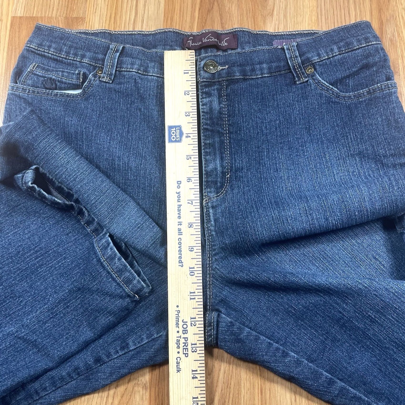 Gloria Vanderbilt Gloria Vanderbilt Amanda Jeans Womens 16P Petite Short Blue Wash Stretch Denim Size 38" / US 16 / IT 52 - 5 Thumbnail