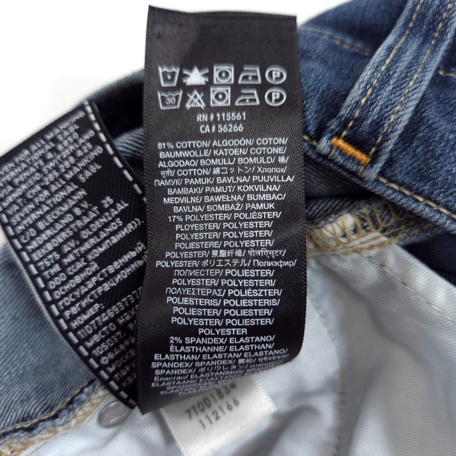 7 For All Mankind 7 Seven For All Mankind Slimmy Jeans Mens 40x32 NWT Size US 40 / EU 56 - 6 Thumbnail