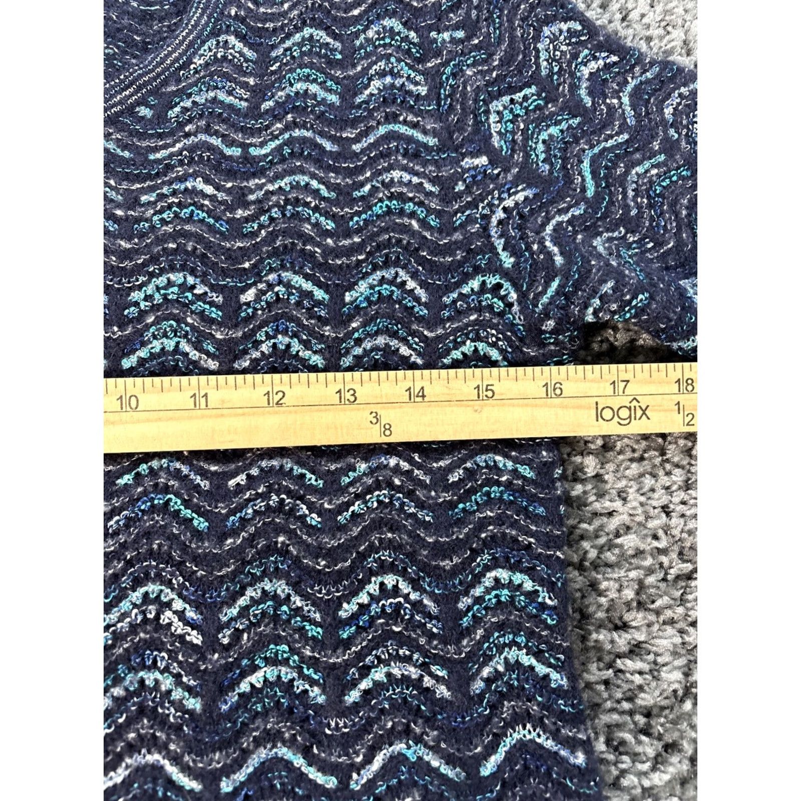 Missoni MISSONI Striped Knit Short Sleeve Shirt Womens M Multicolor Pullover Designer Classic Lightweight Size M / US 6-8 / IT 42-44 - 3 Thumbnail
