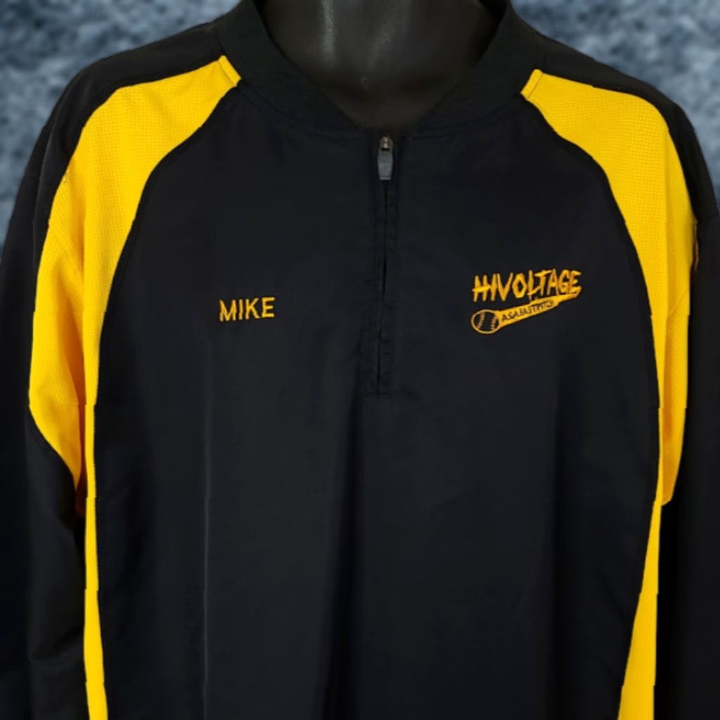 SAS Boombah Hi Voltage Softball Jacket Mens Large ASA Windbreaker Sports Black Size US L / EU 52-54 / 3 - 1 Thumbnail