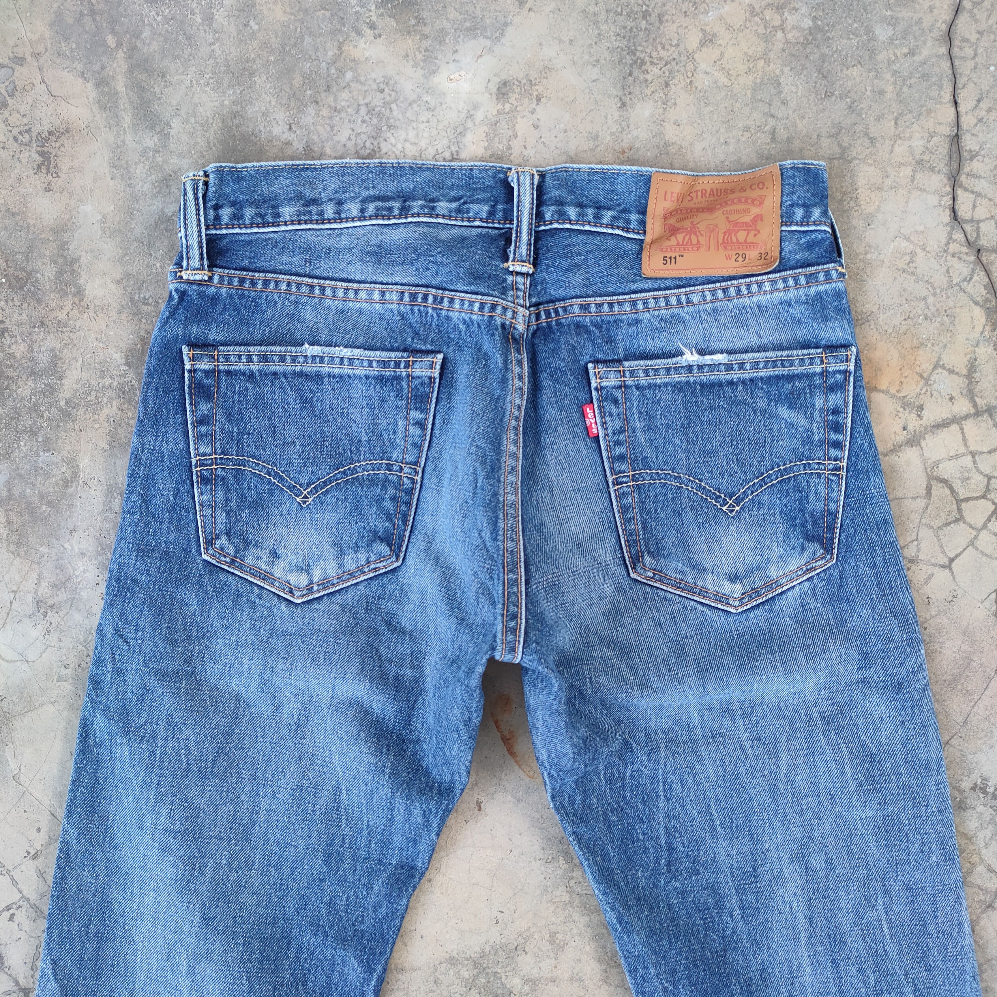 Levi's W30 VINTAGE LEVI'S 511 DISTRESSED JEANS DENIM PANTS Size US 30 / EU 46 - 9 Thumbnail