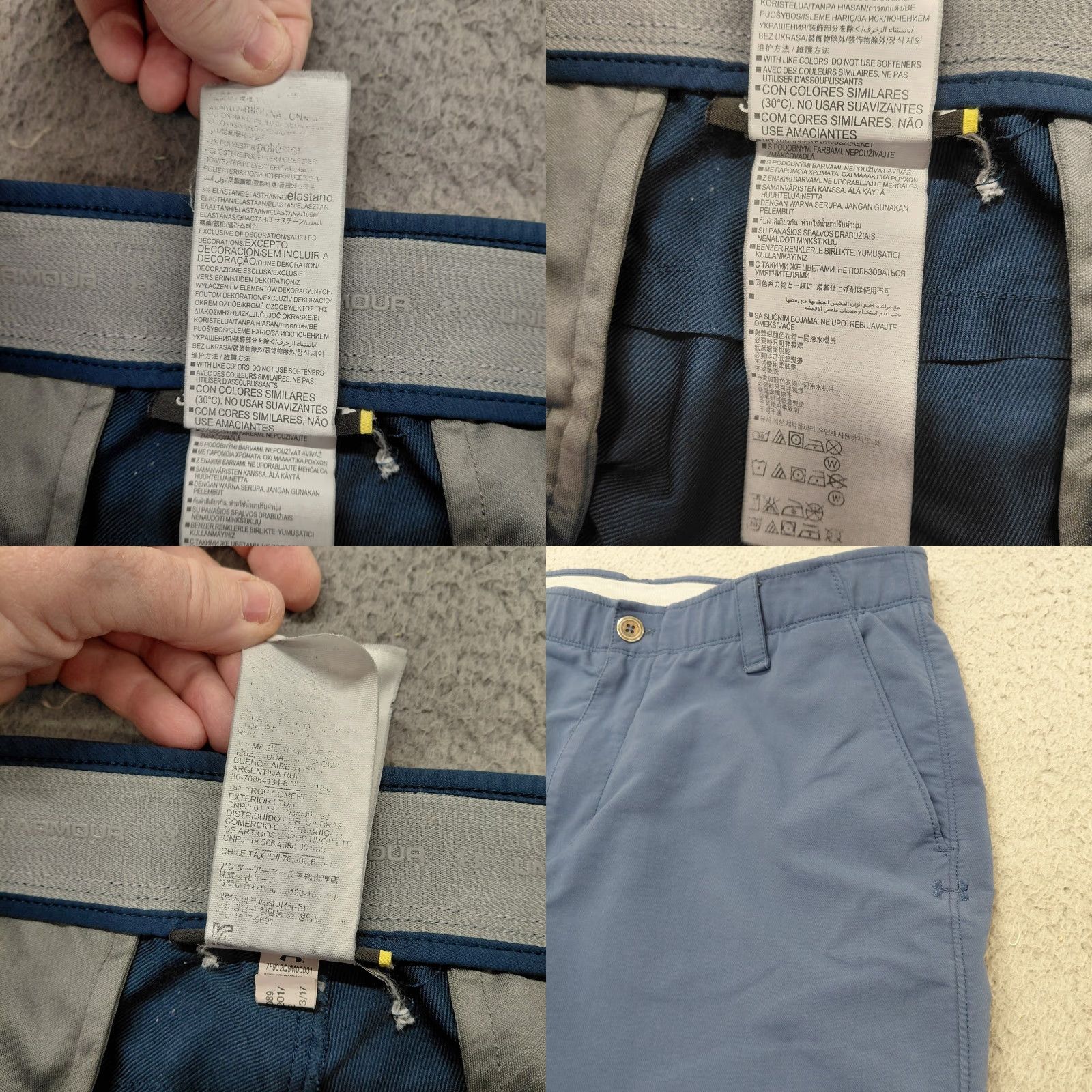 Under Armour Under Armour Tech Golf Pants Mens 36/32 Blue Loose Fit Moisture Wicking Casual Pants Golf Athletic ActivWear Mens Size US 36 / EU 52 - 8 Thumbnail