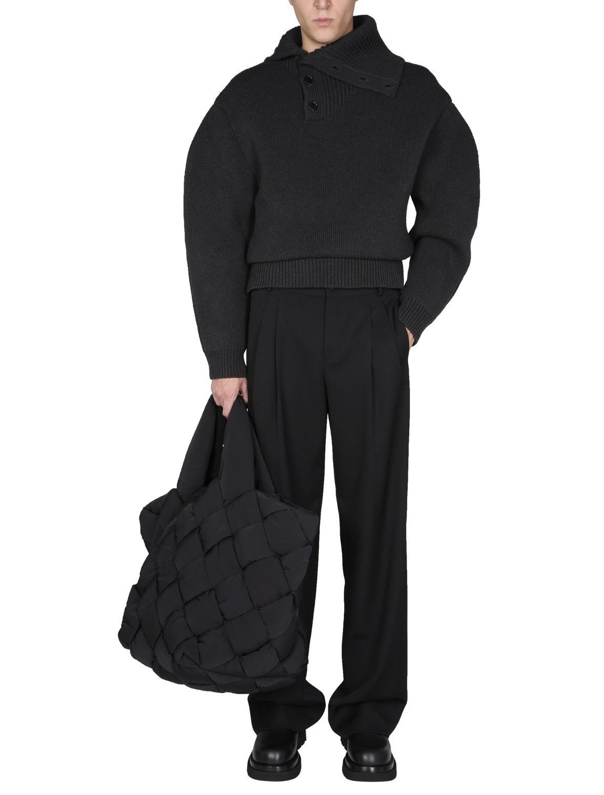 Bottega Veneta Turtleneck Double Face Shetland Wool Knit Sweater Jumper Size US M / EU 48-50 / 2 - 1 Thumbnail