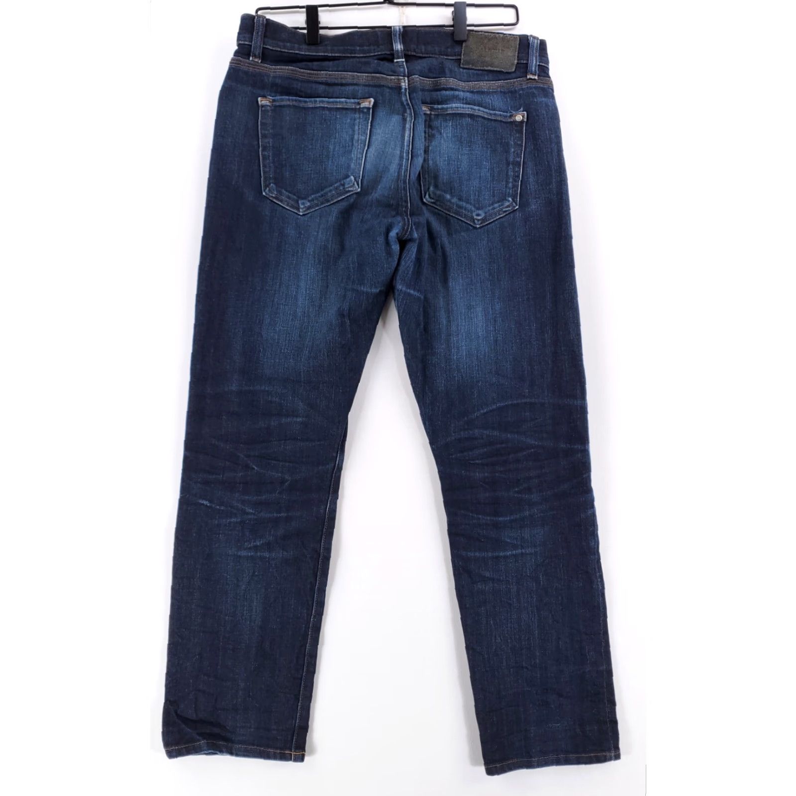 Vintage BALDWIN Jeans Navy Blue Selvedge Slim Leg 33 x 28 Mens Regular Blue 33 28 Hanley? Size US 33 - 5 Thumbnail