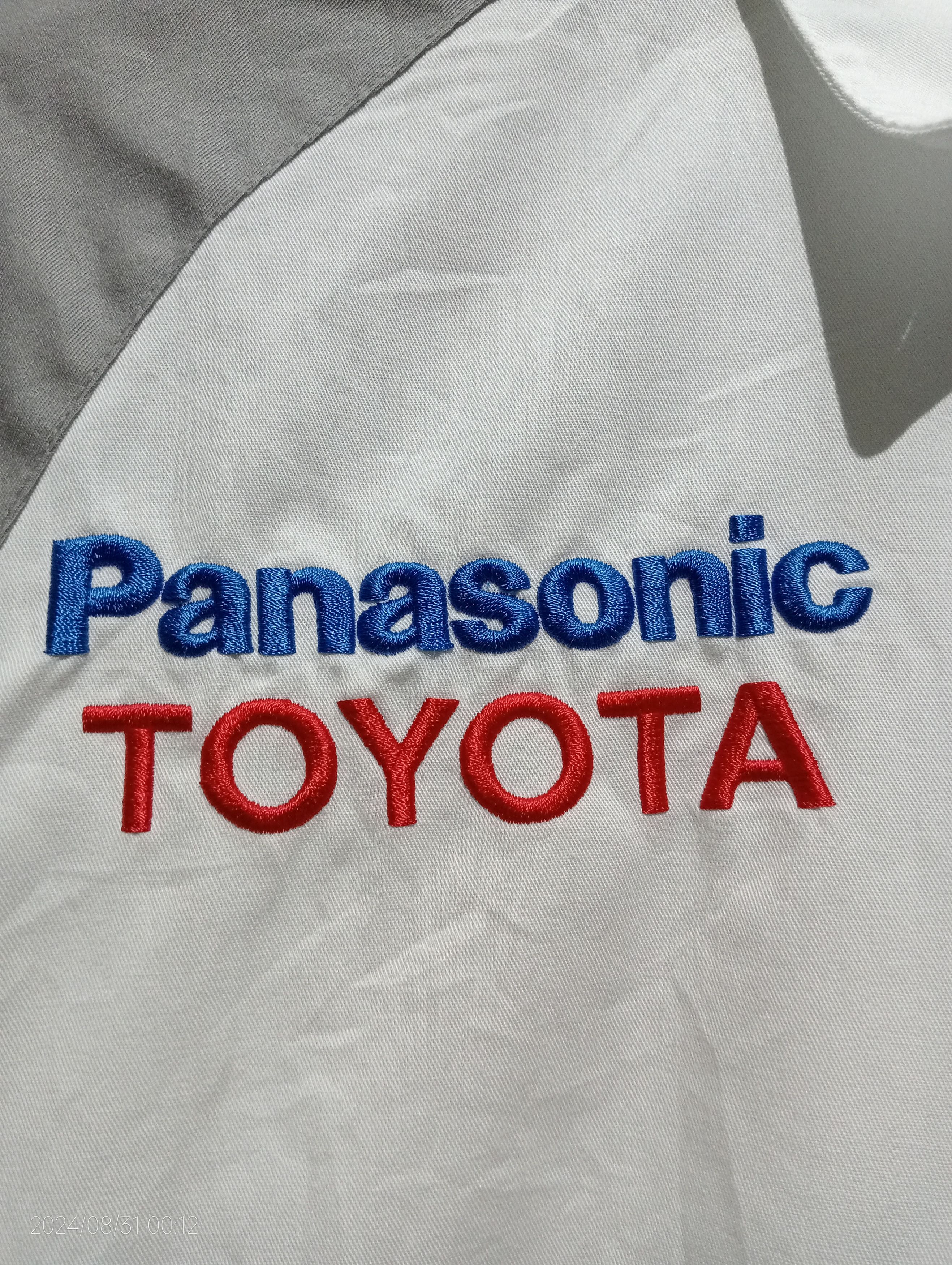 Formula 1 VTG '90s Panasonic Toyota Racing Embroidery Shirt Very Rare Size US L / EU 52-54 / 3 - 9 Thumbnail