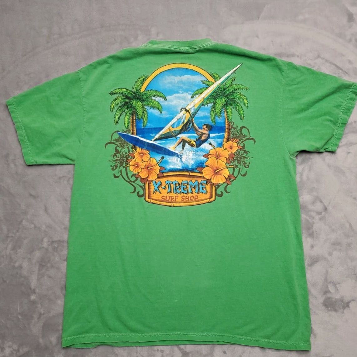 Vintage VINTAGE Cocoa Beach Shirt Men M Green Surf Shop Surfing X Treme Y2K Florida Shirt Mens Green Beach Surf Retro 90s Keywords? Size US M / EU 48-50 / 2 - 2 Thumbnail