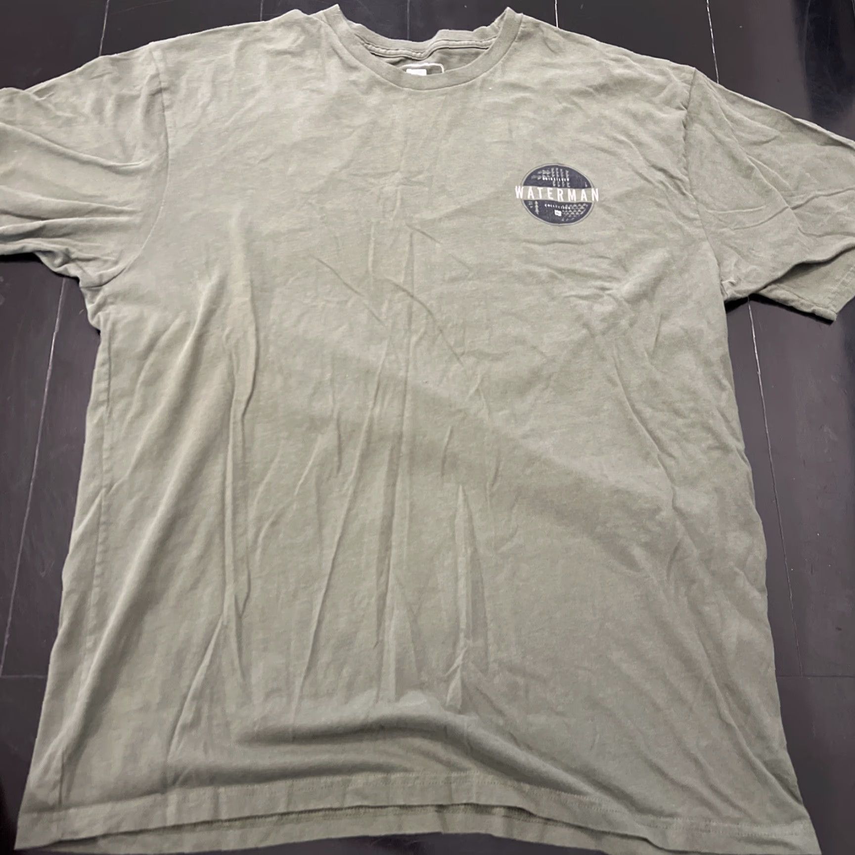 Quiksilver VINTAGE Quiksilver Waterman Collection Shirt Men’s L Green Surfer Graphic Print Short Sleeve Crew Neck T-Shirt Beac h Surf Mens Size US L / EU 52-54 / 3 - 4 Thumbnail