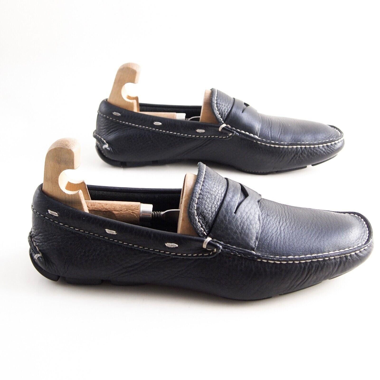 Prada Prada Driving Penny Loafers Black Leather Mens EU 43 US 10 Size US 10 / EU 43 - 6 Thumbnail