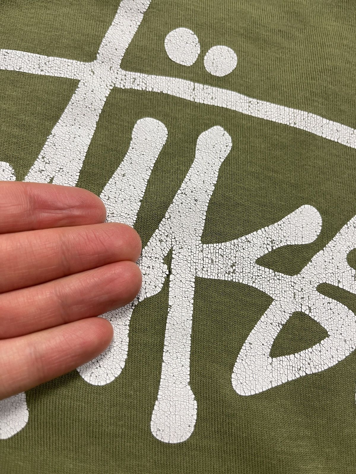 Stussy × Vintage Stussy 00s Graphic Vintage Big Logo Green T-shirt Y2k Size US M / EU 48-50 / 2 - 6 Thumbnail