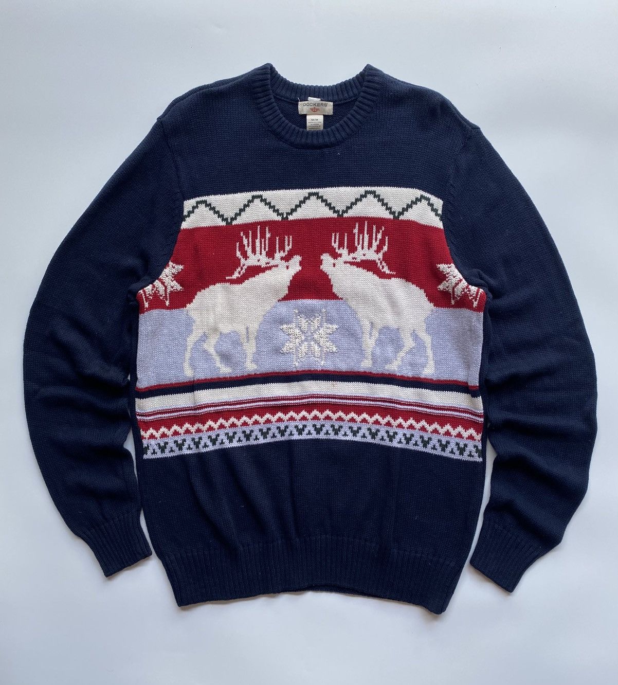 Dockers Dockers Fair Isle Moose Sweater Size US M / EU 48-50 / 2 - 1 Thumbnail