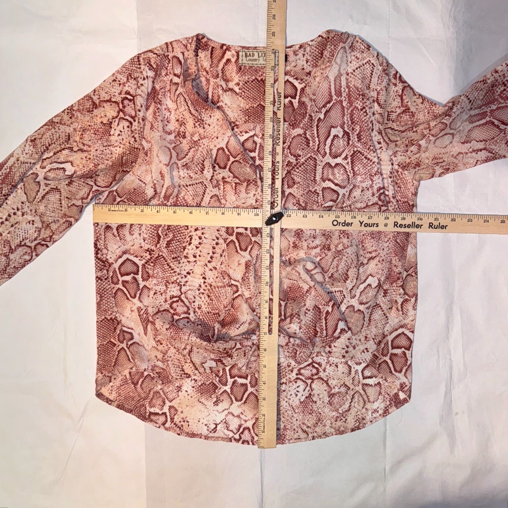 Vintage Bad Little Country Girl Blouse Tunic Shirt Dress? Size M / US 6-8 / IT 42-44 - 6 Thumbnail