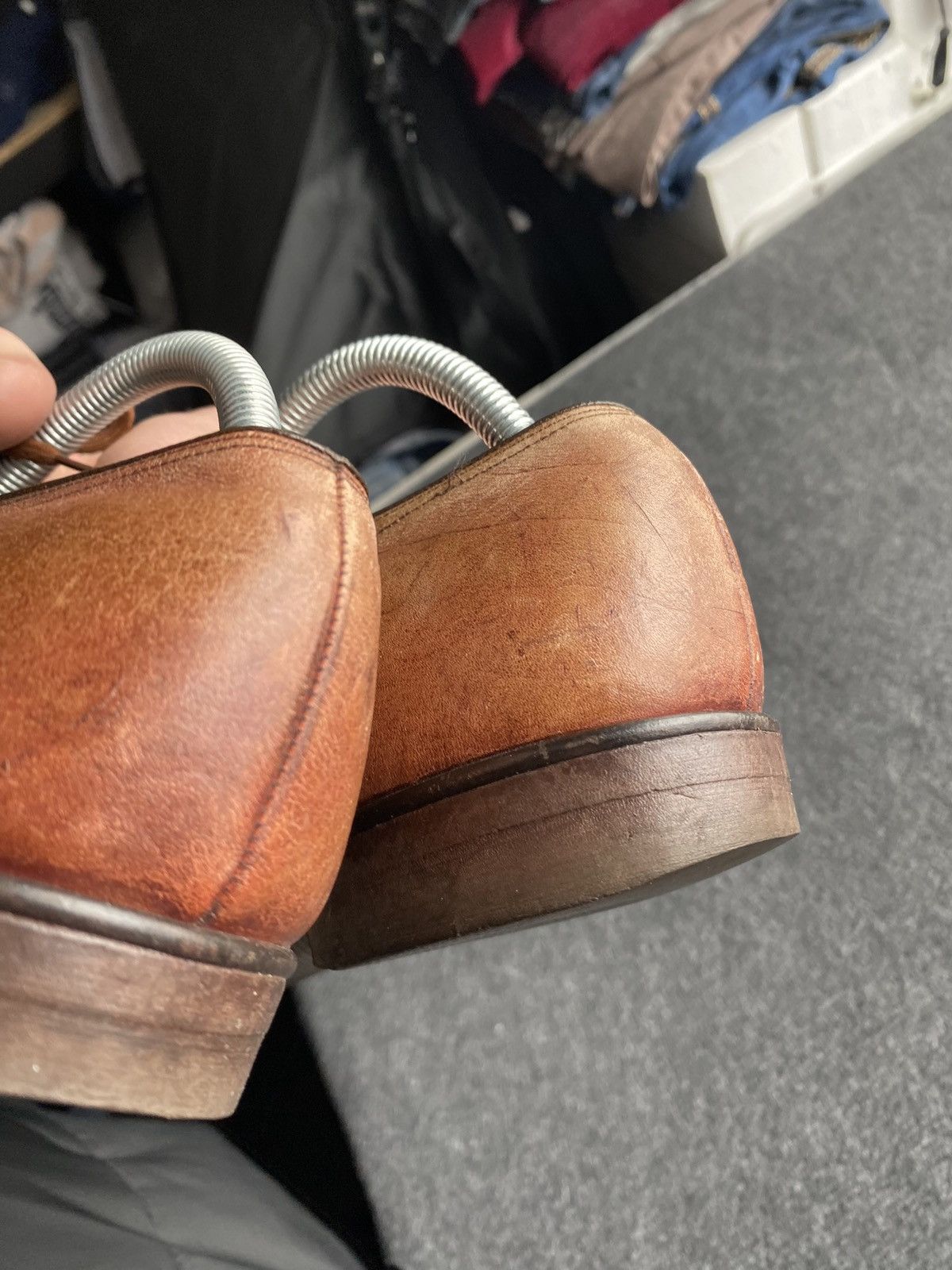 Church's 🔥Church's Vintage Brown Calf Leather Derby Shoes Handcrafted Size US 8 / EU 41 - 21 Thumbnail